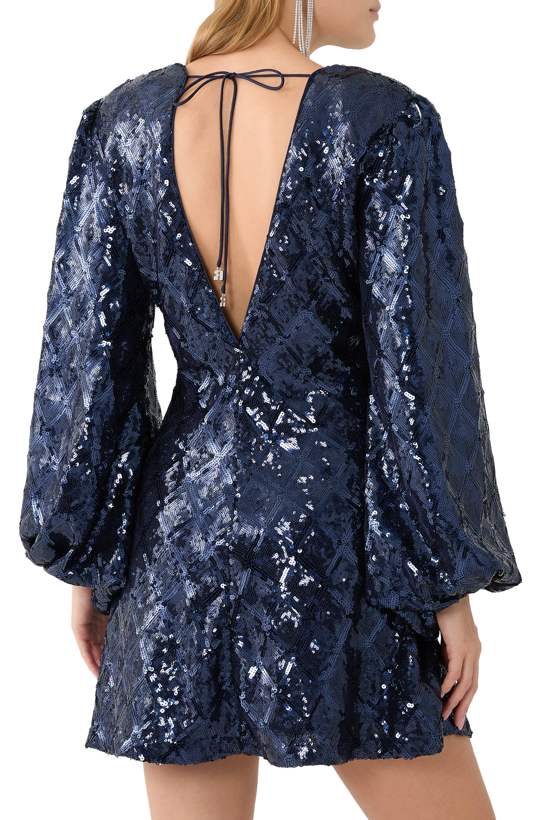 Sequins Mini Flowy Dress