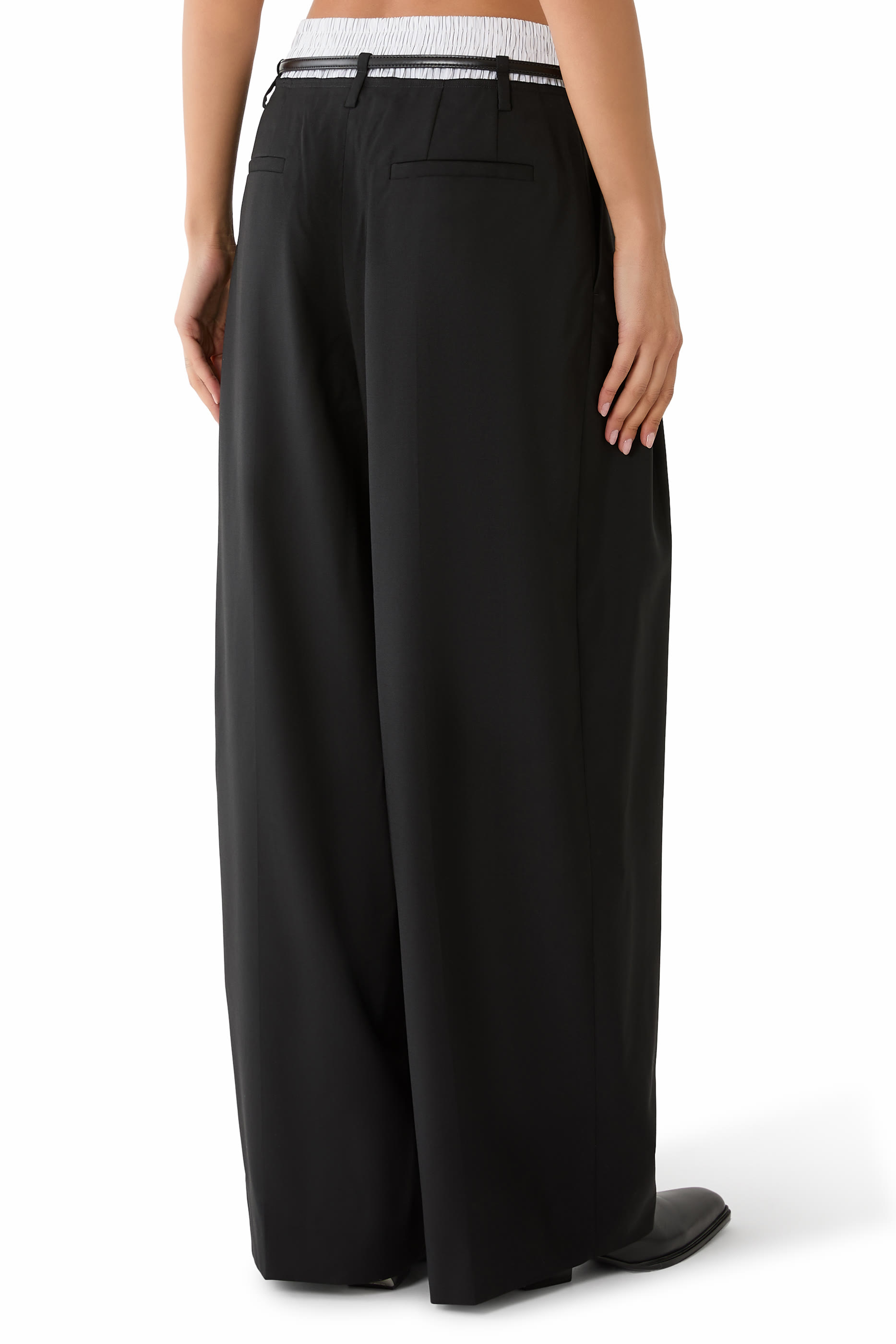 Layered Boxer Tailored Pants