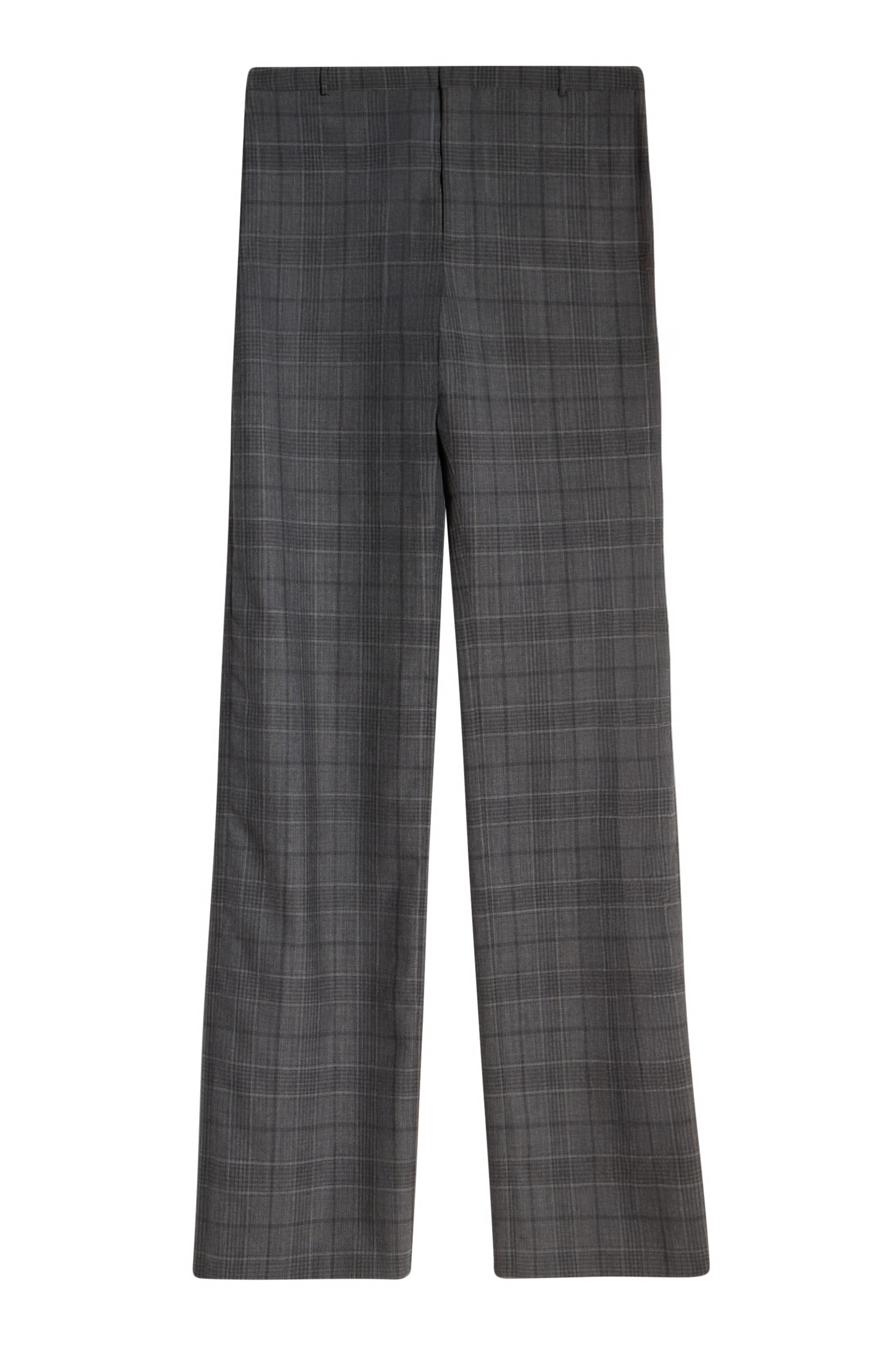 Checked Fine Wool Pants
