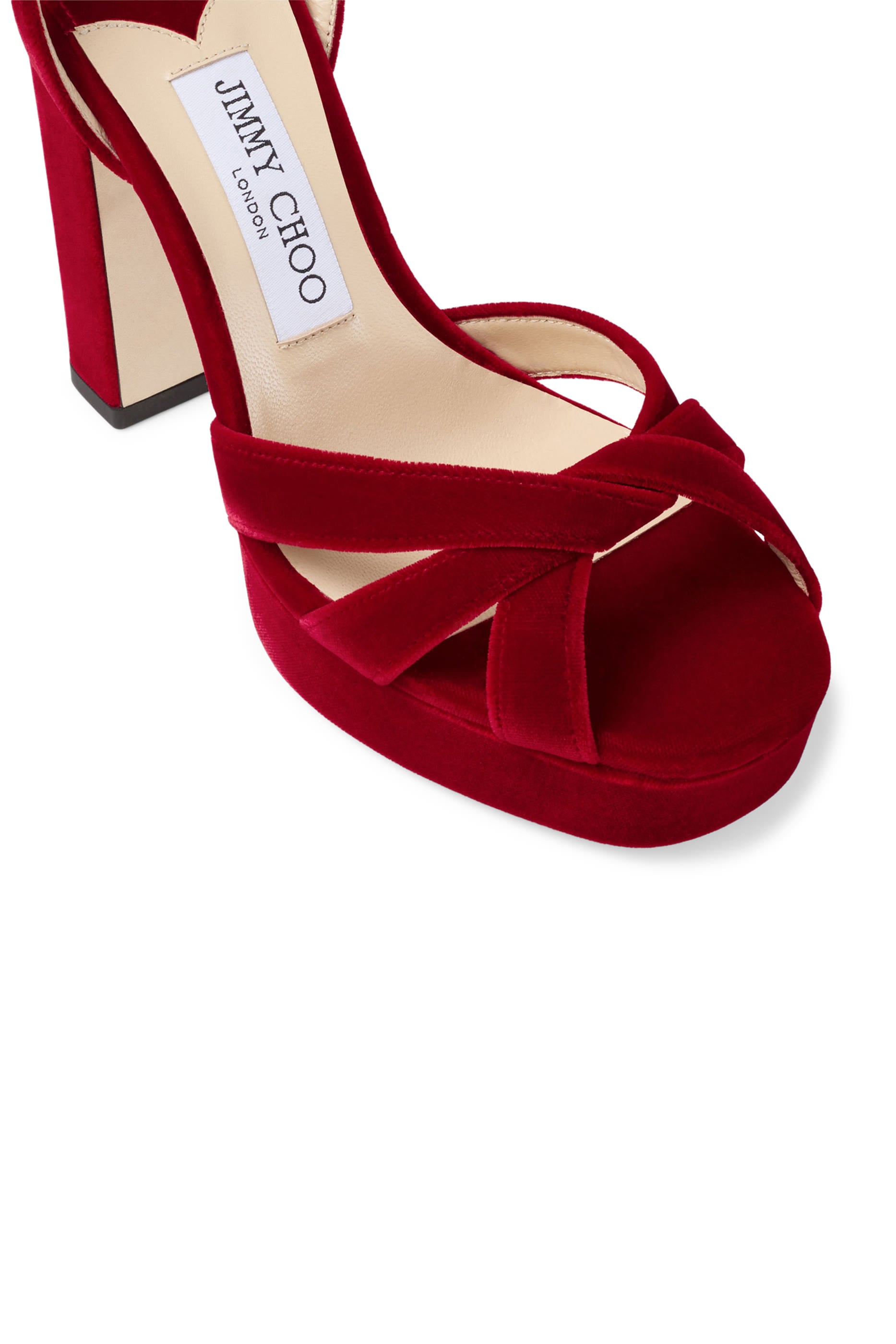 Heloise 120 Velvet Platform Sandals