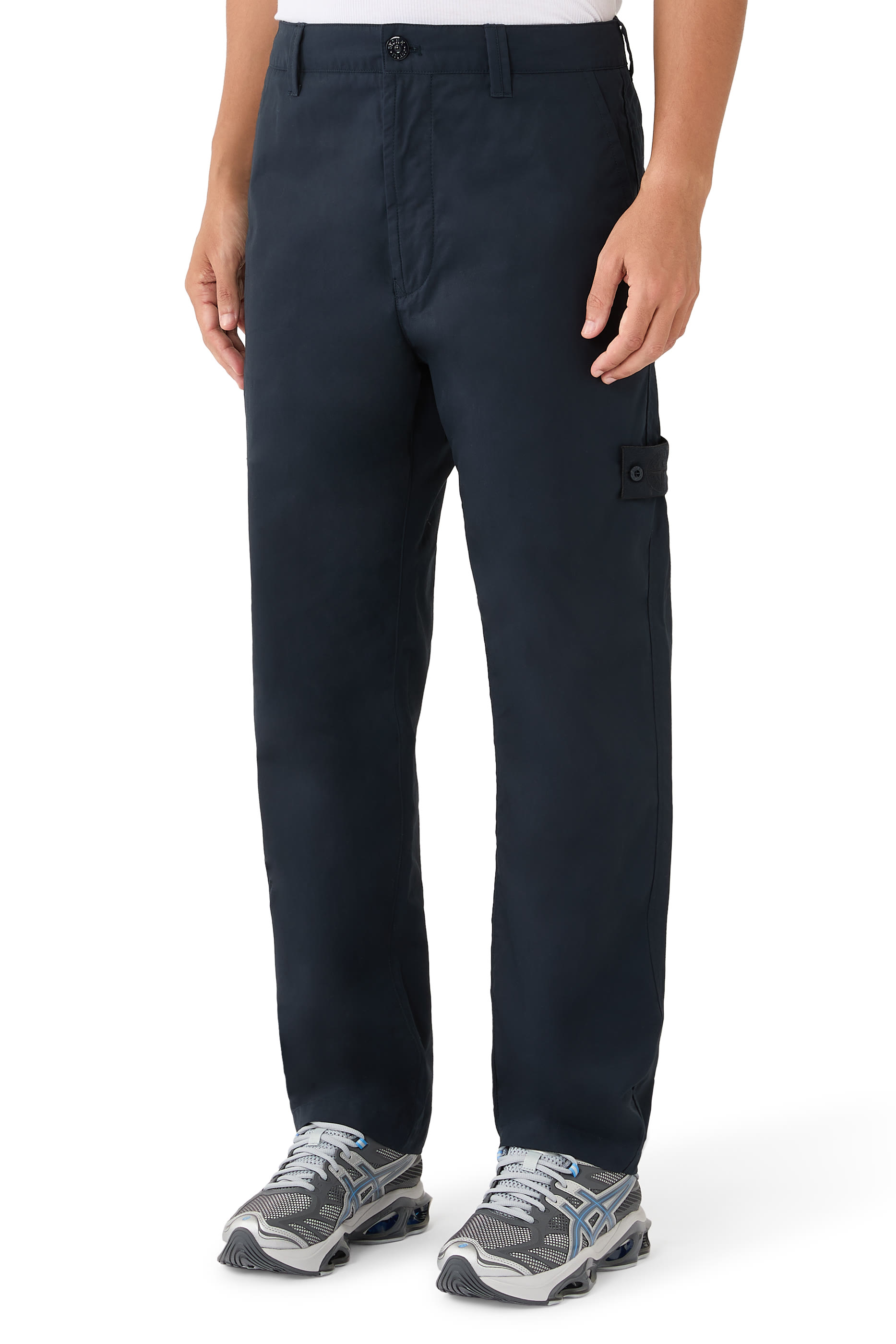 Logo Patch Chino Trousers