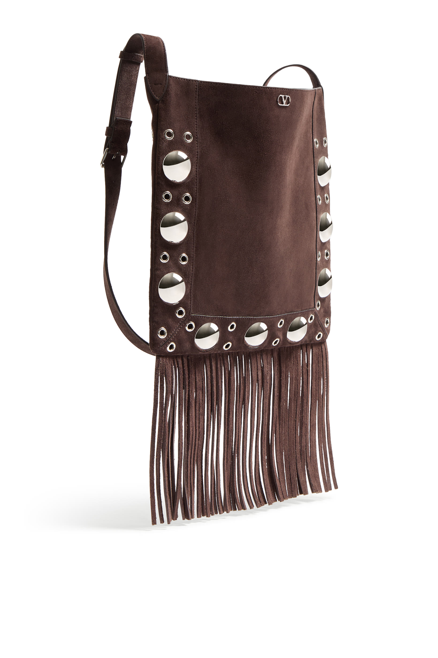 Nellc&ocirc;te Suede Shoulder Bag with Fringes