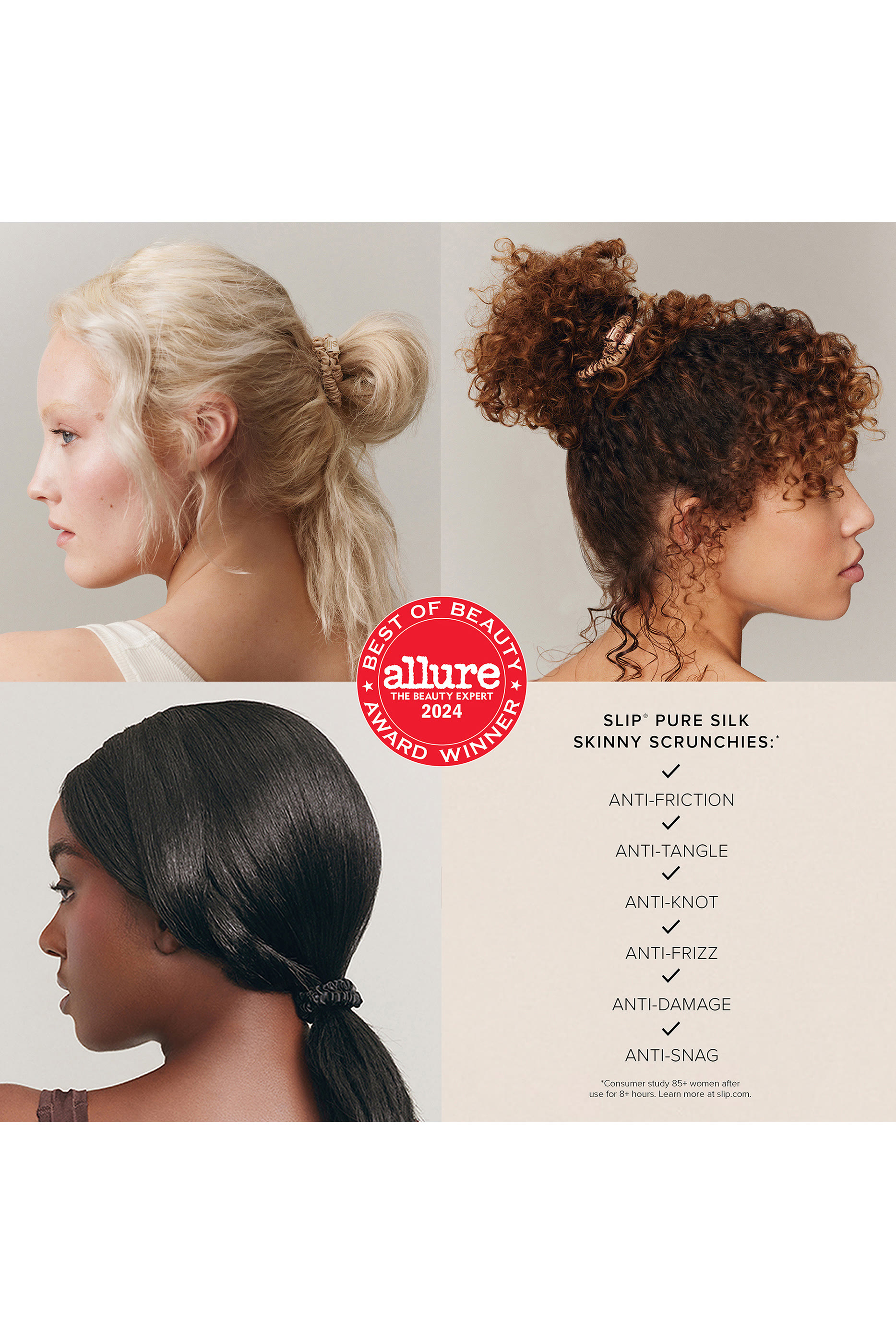 Skinny Scrunchie Set, Pack of 6