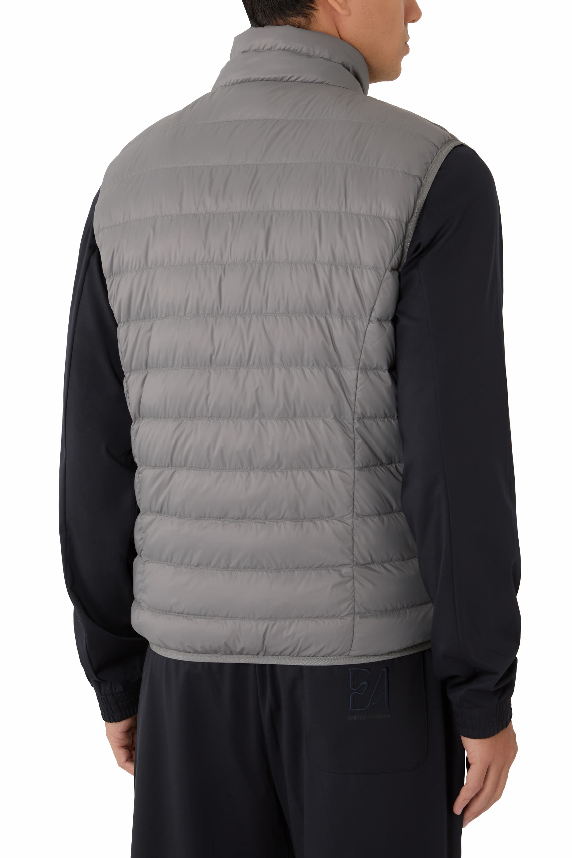 EA7 Logo Puffer Vest