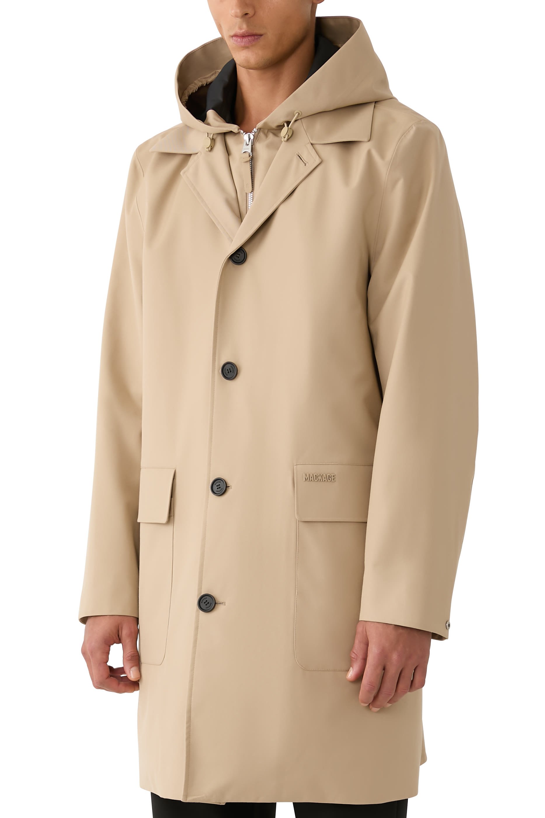 Mathias 3-in-1 Balmacaan Coat with Removable Down Liner