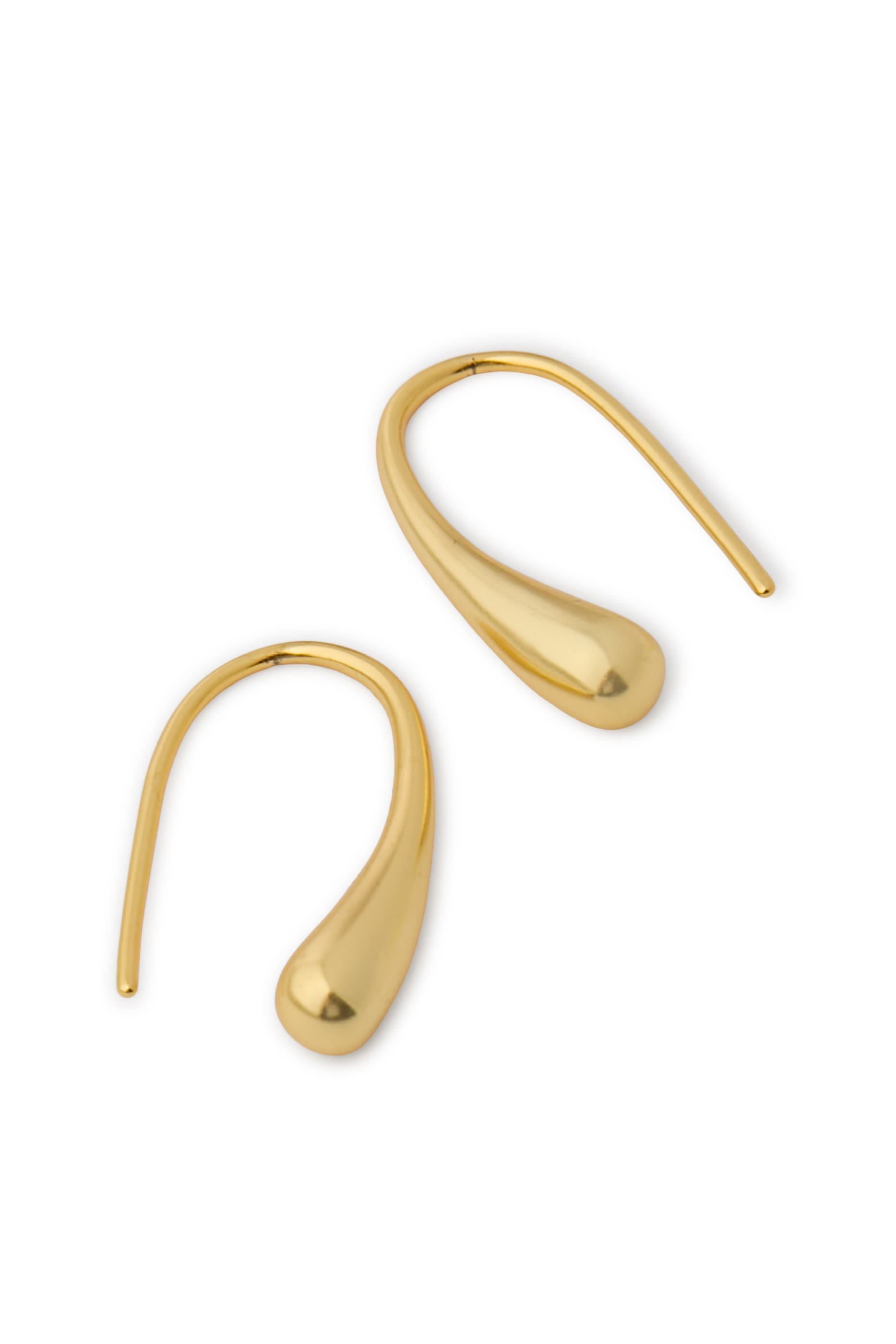 Mia French Hook Earrings, 14K Gold-Plated Brass