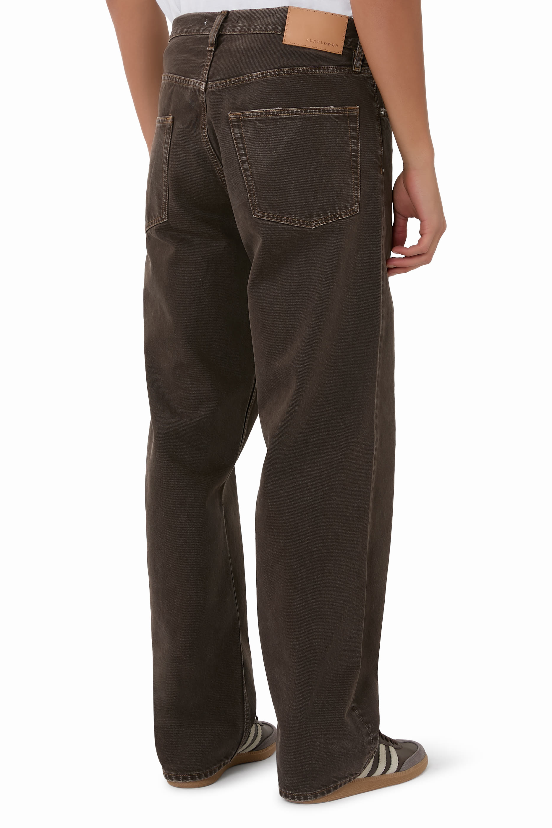 5-Pocket Distress-Detail Jeans