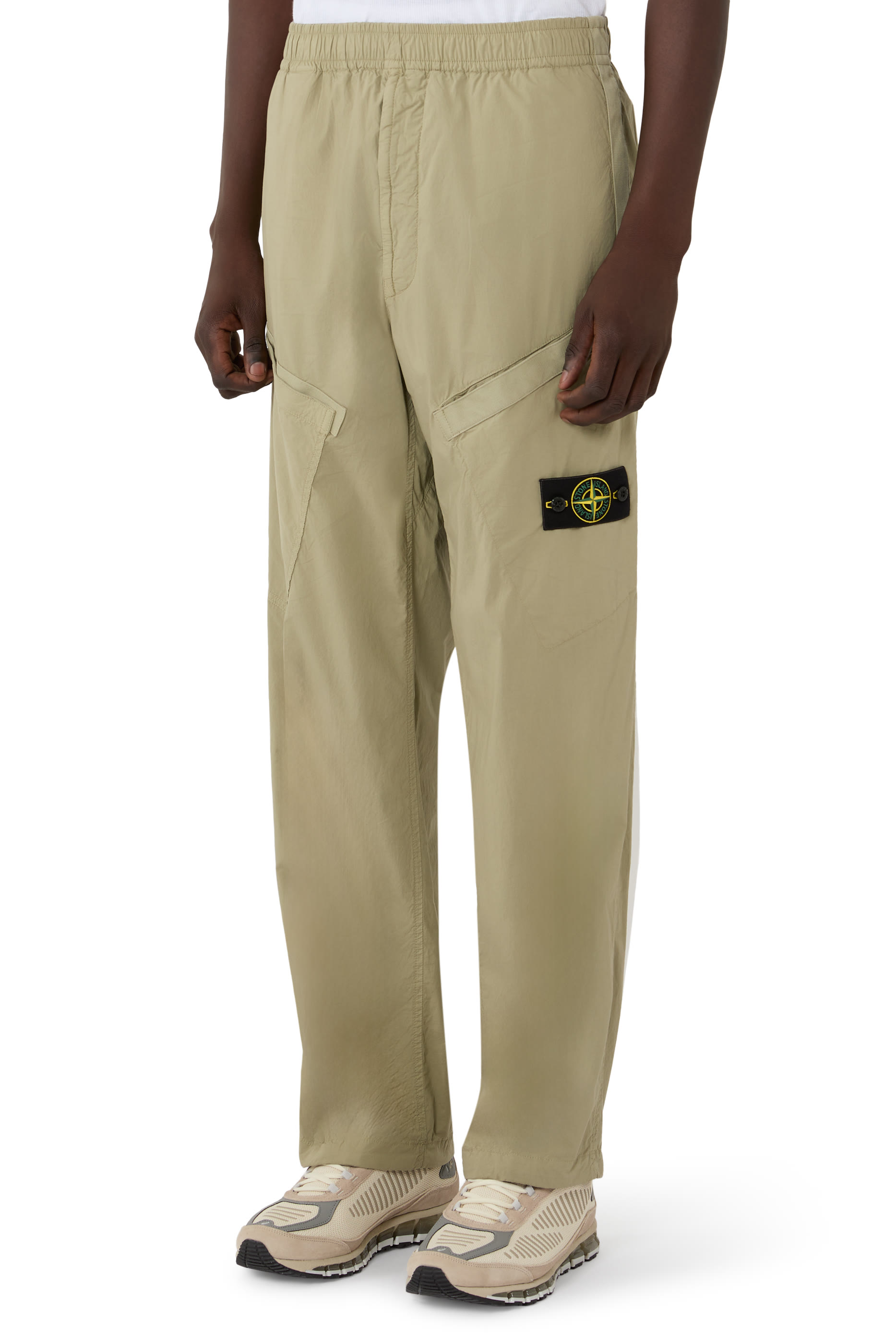 Logo Elastic Drawstring-Waist Pants