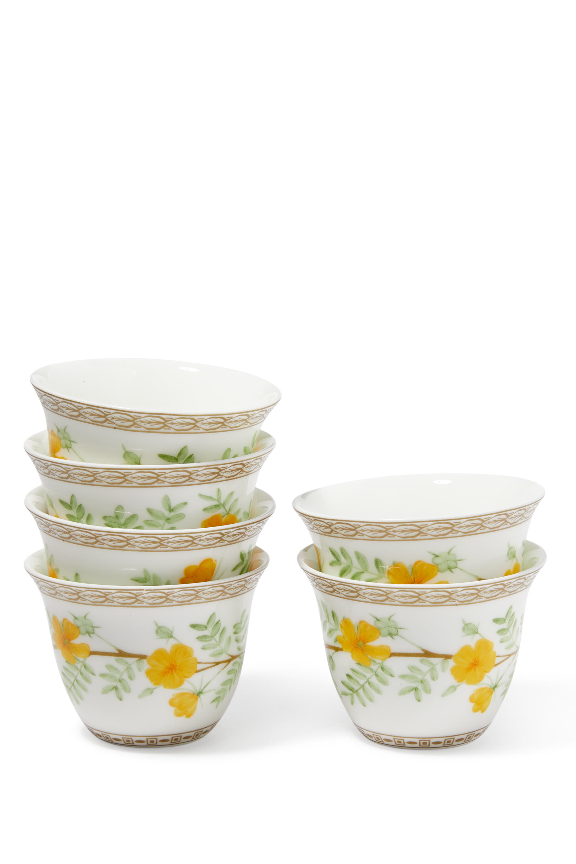 Ghawa Cups Flower Collection, Set of 6