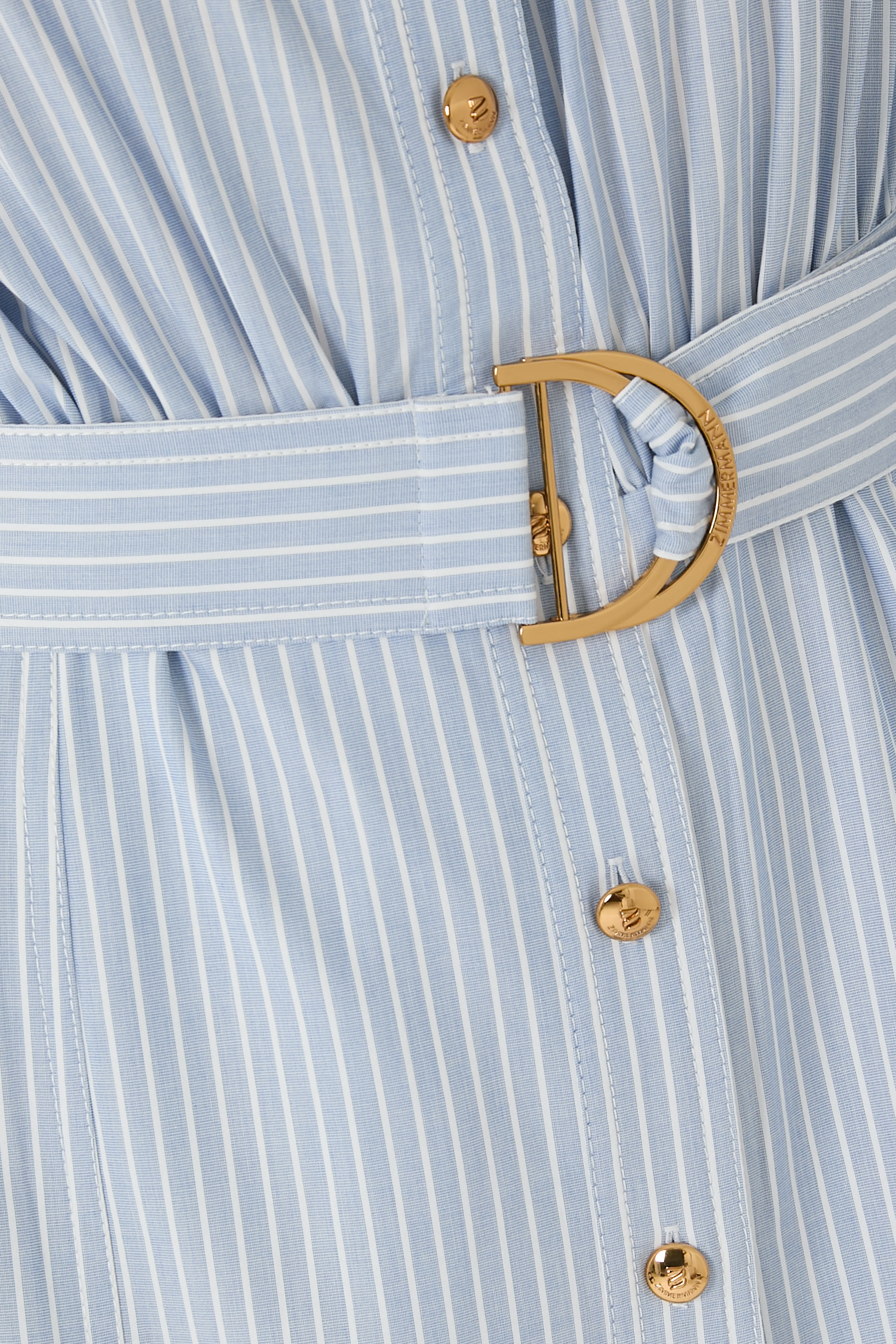 Striped Utility Midi Dress