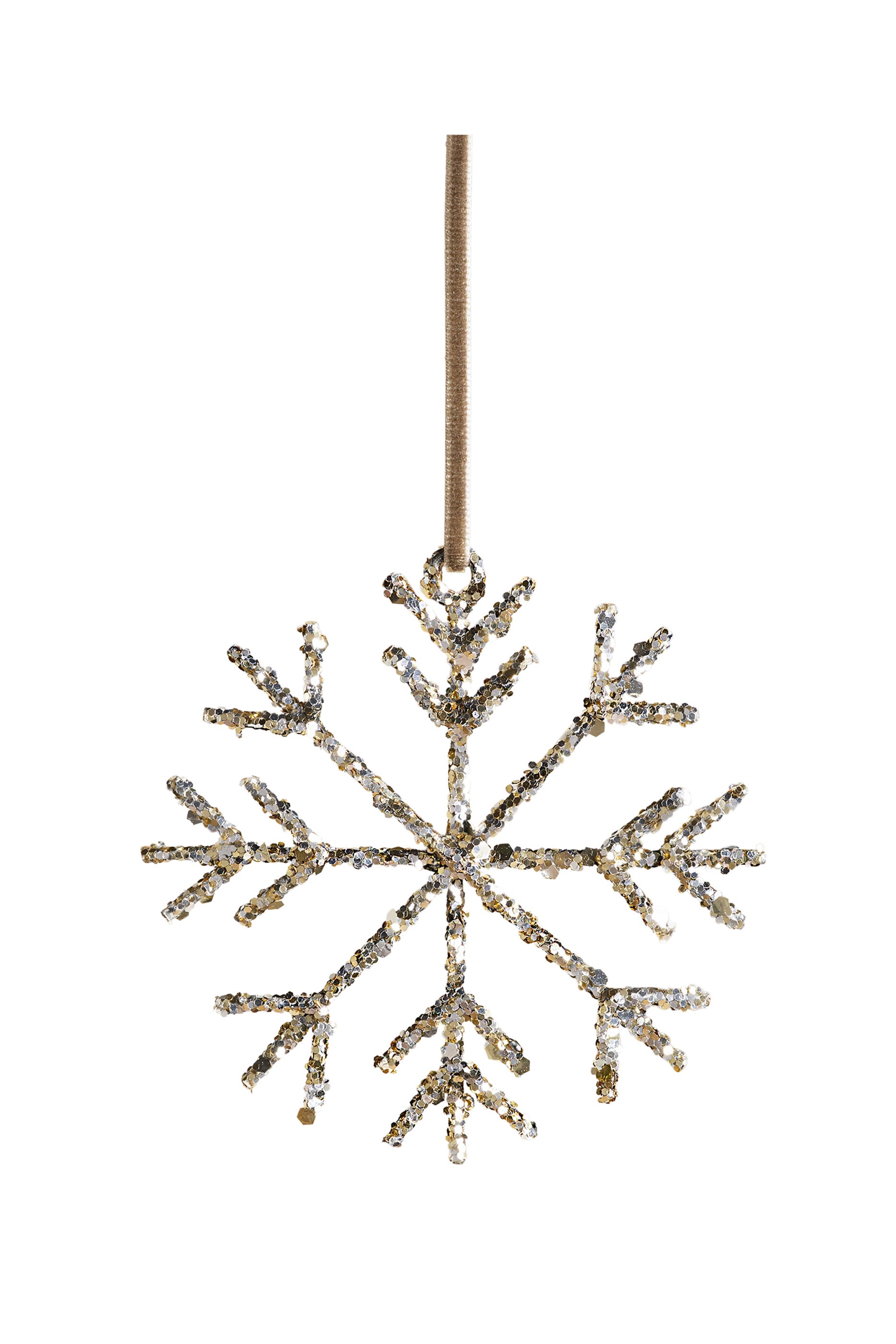 Glitter Snowflake Decoration Ornament