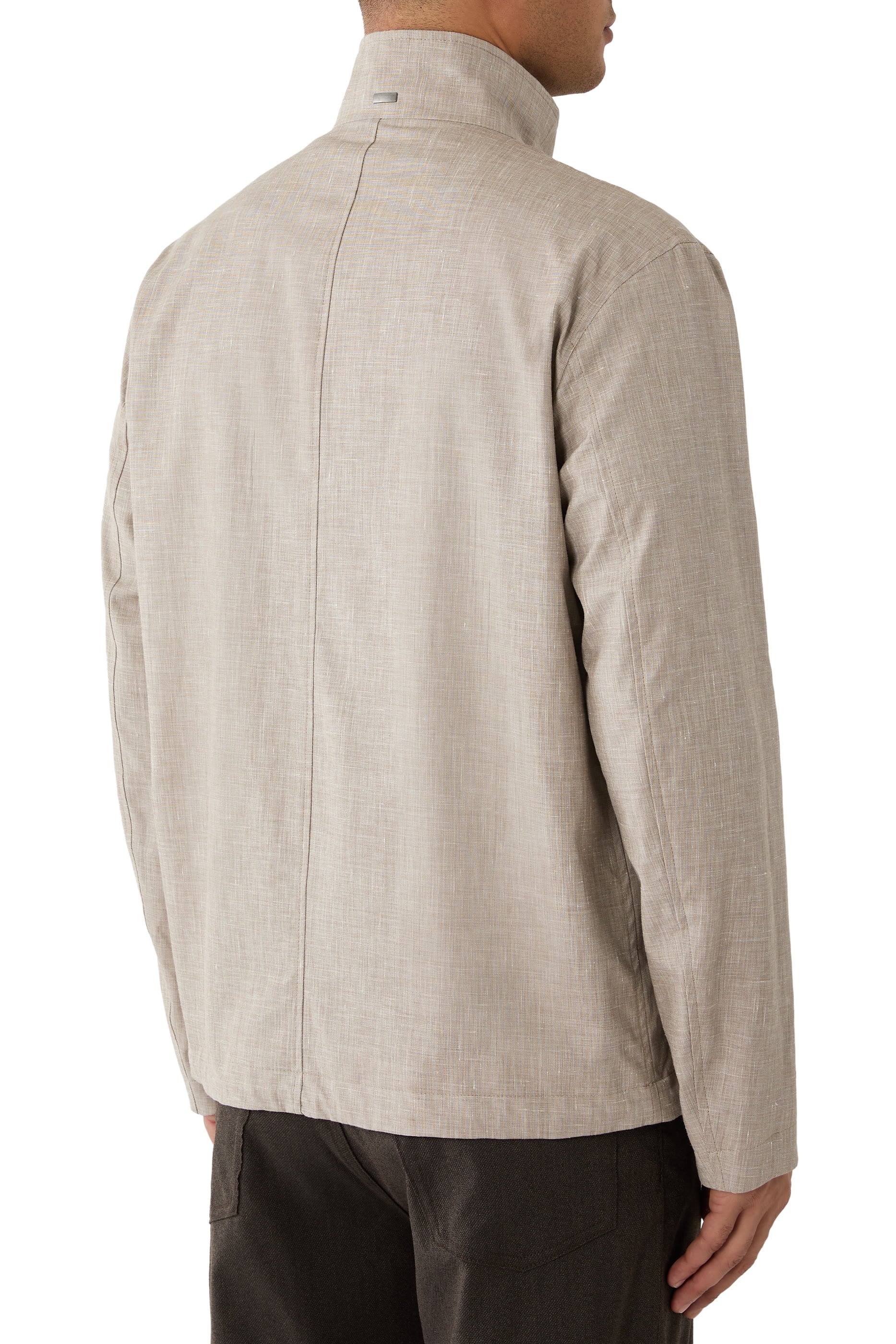 Jacket In 2 Layers Linen