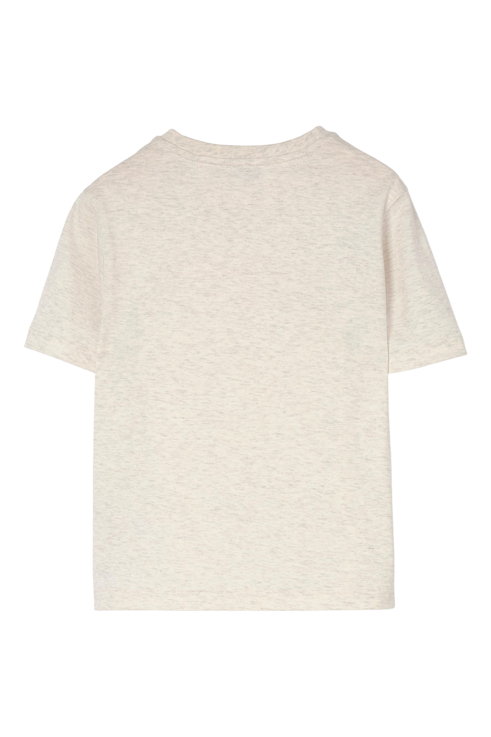 Kids Check Knight Stamp Cotton T-Shirt