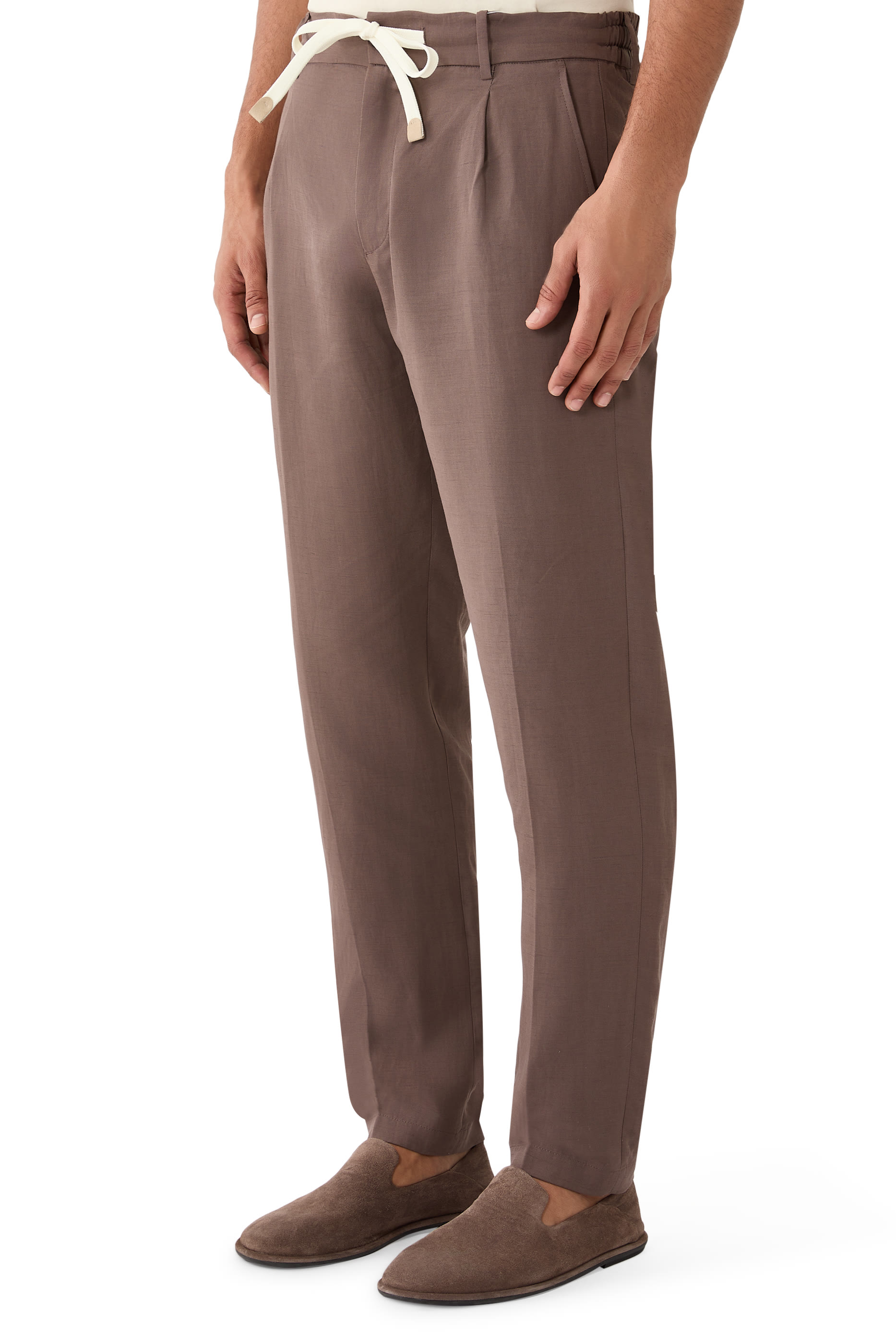 Pleated Drawstring Joggers