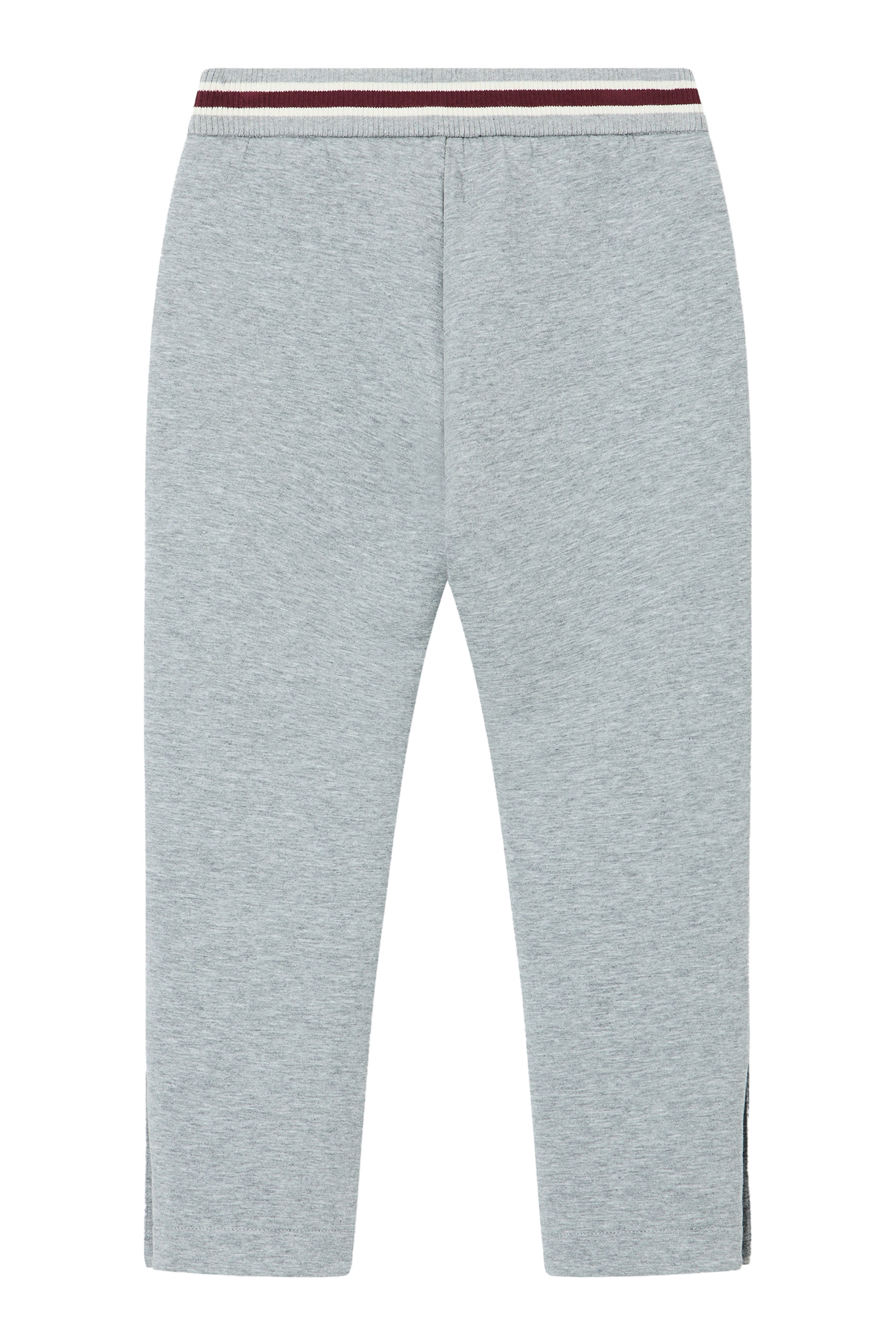 Kids Striped Ribbed Waistband Sweatpants