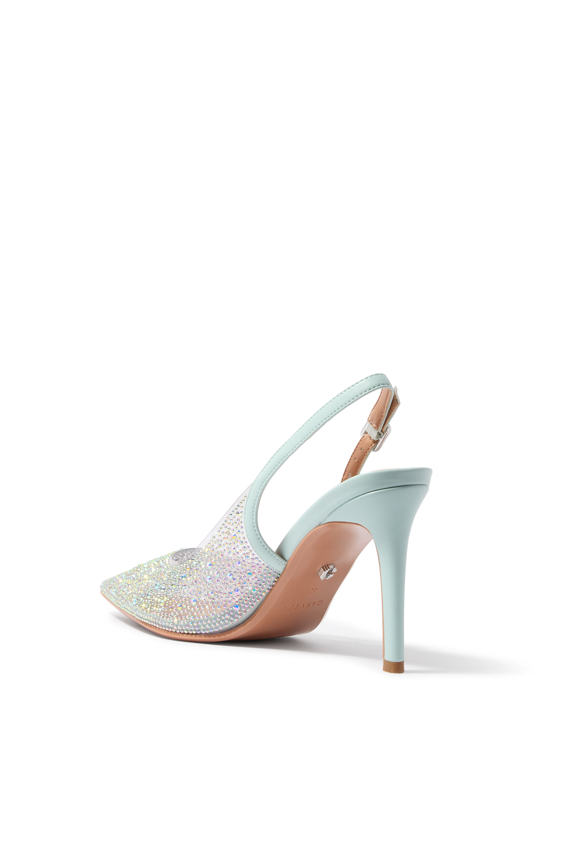 Carvela 100 Positano Vinyl Sling Back Pumps