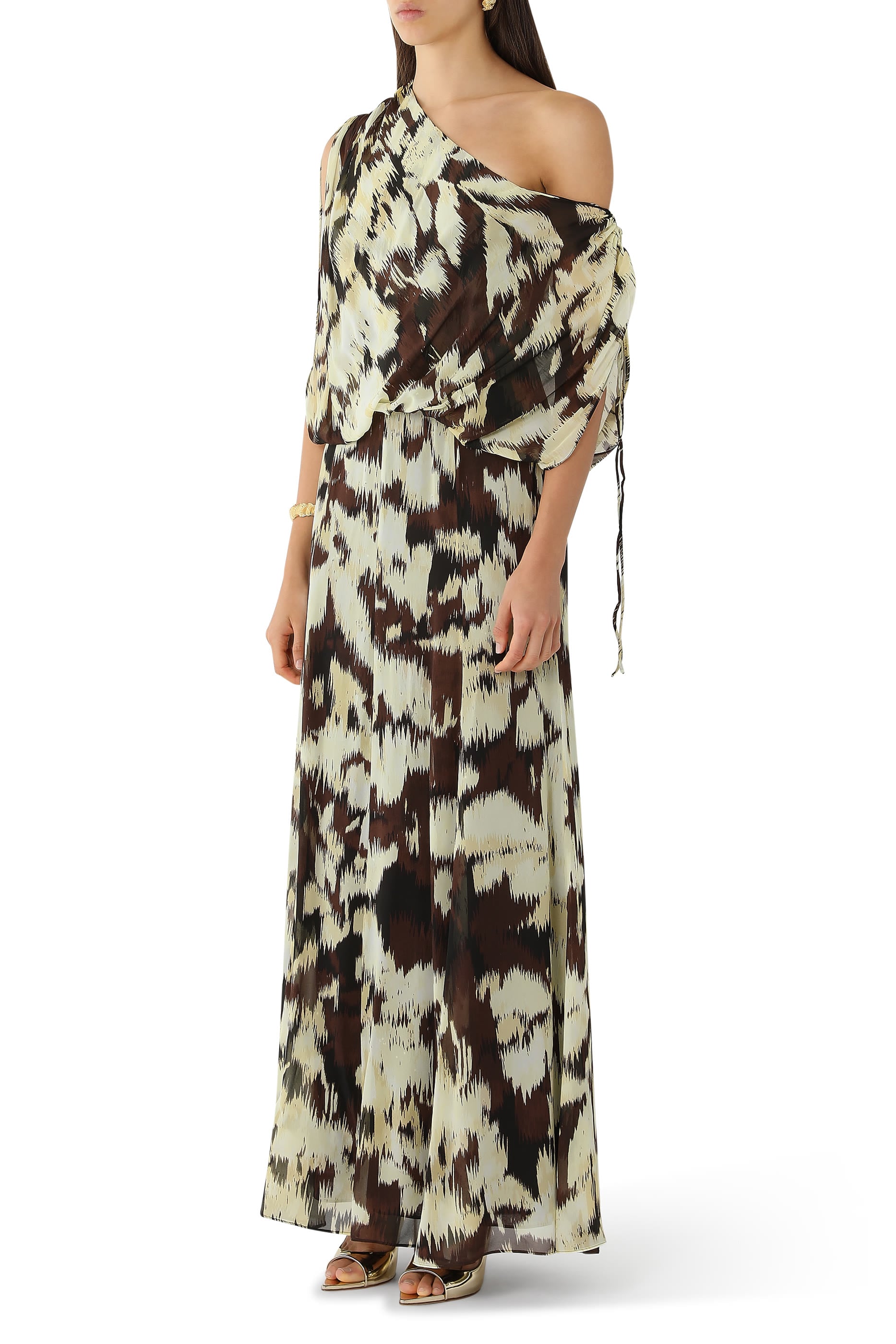 Benny Off-Shoulder Blouson Maxi Dress