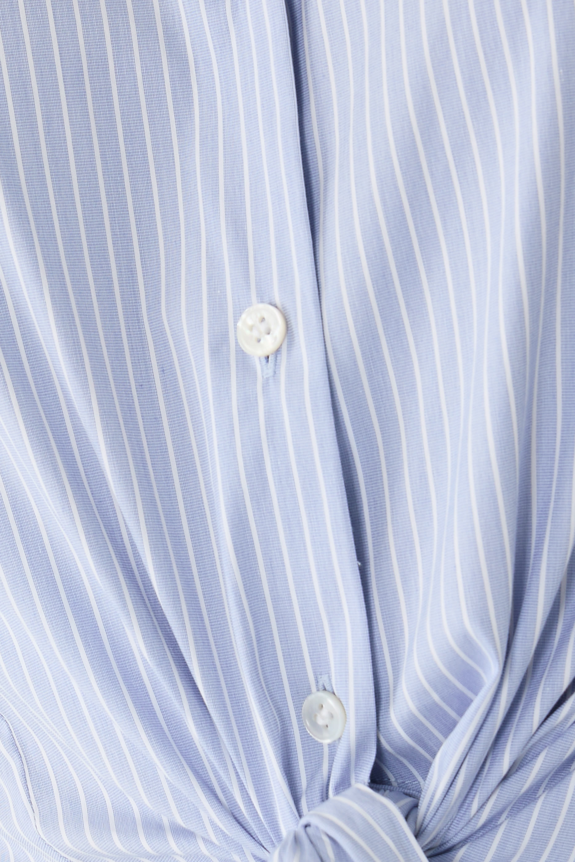  Striped Short-Sleeve Tie Shirt