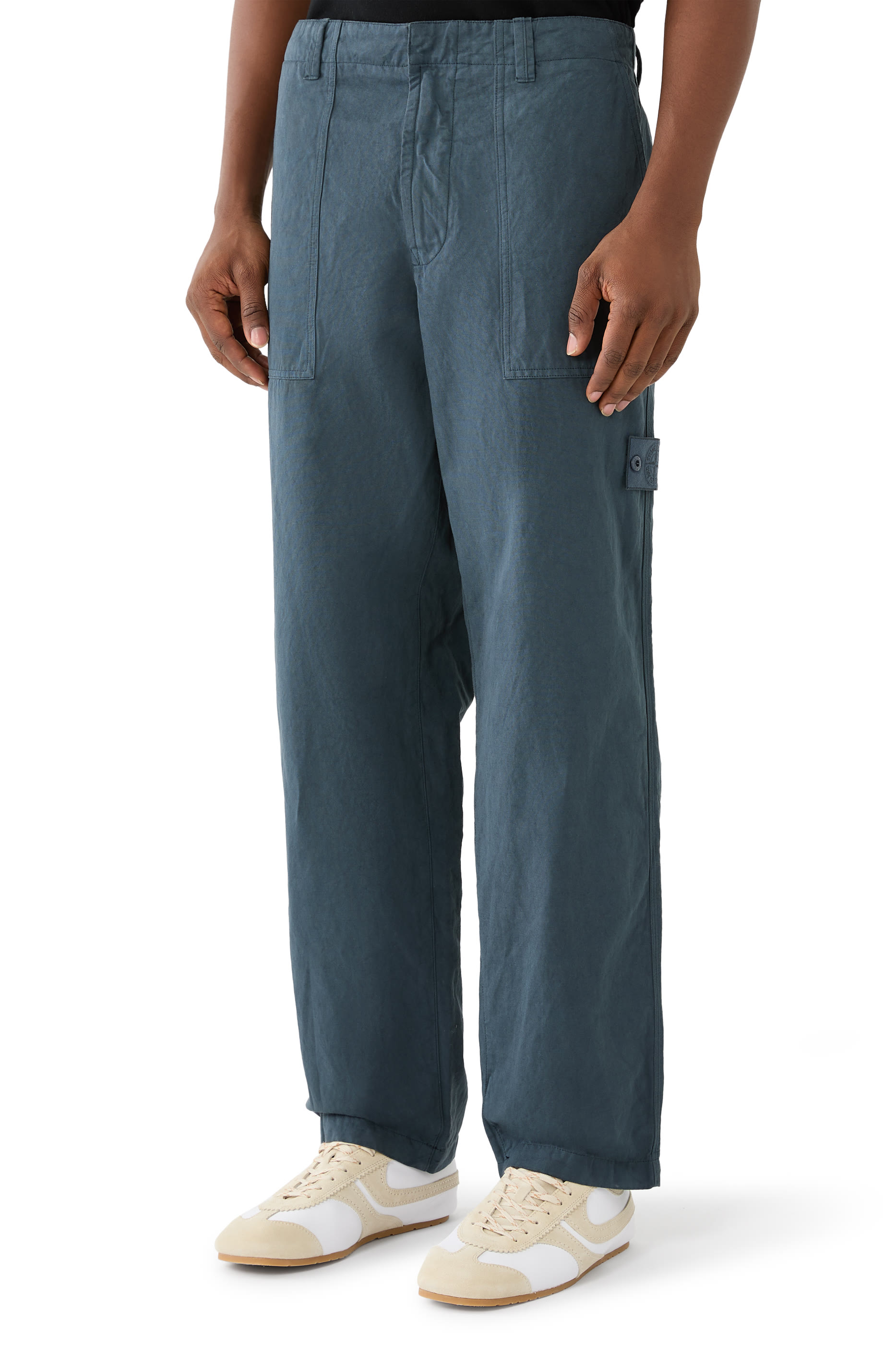 Logo Snap Pockets Trousers