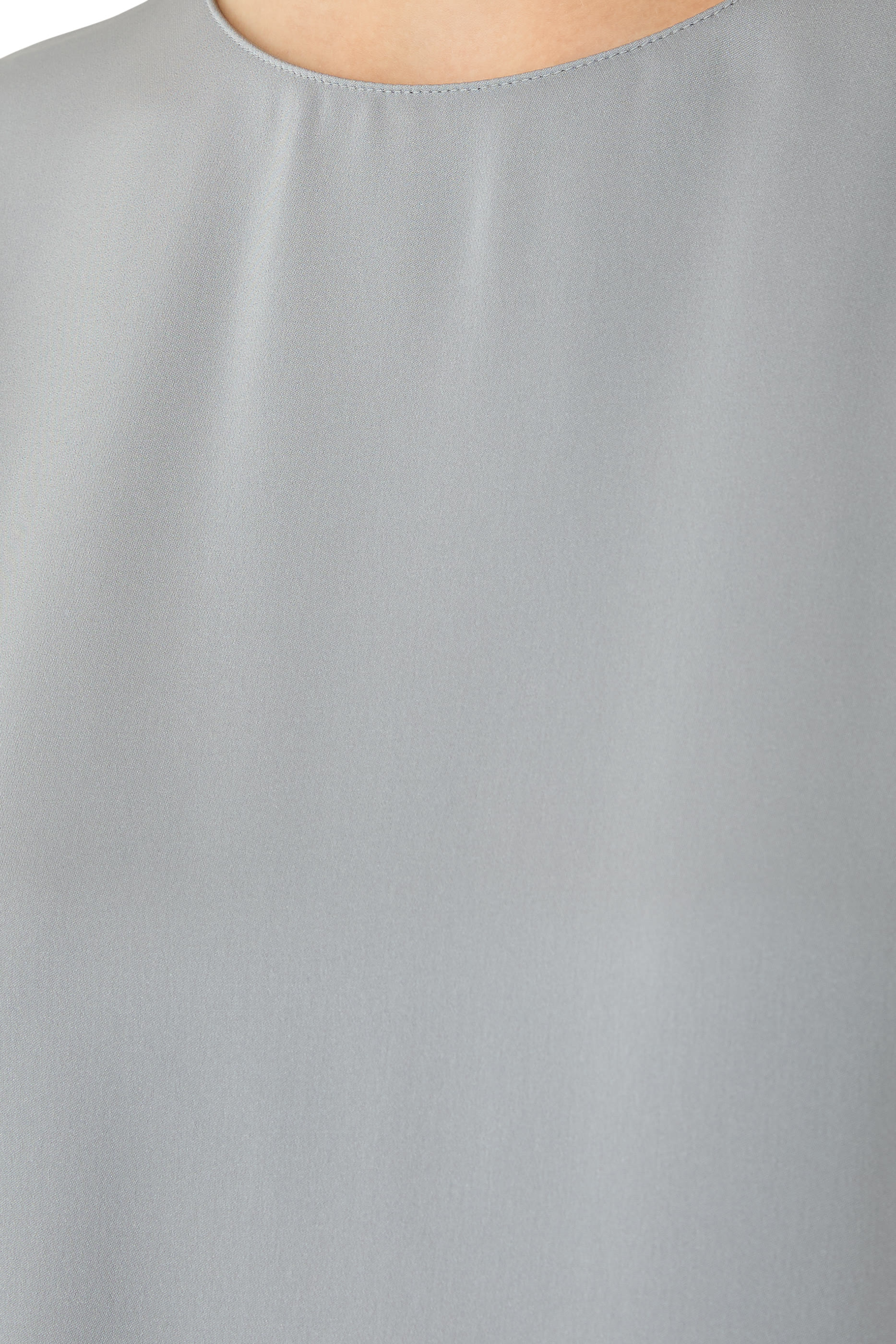 Shell Top in Silk Georgette