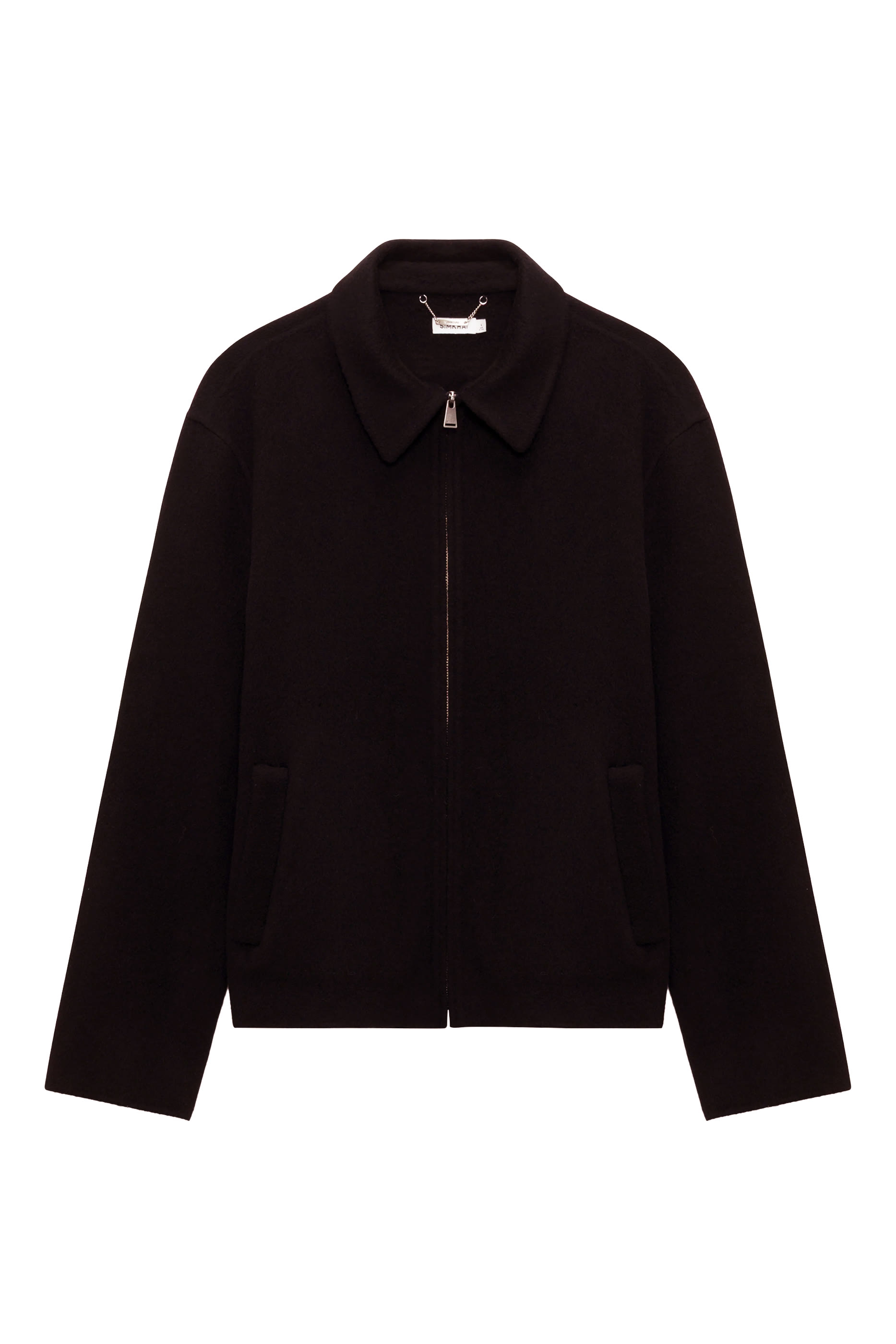 Quinn Zip Front Wool Jacket