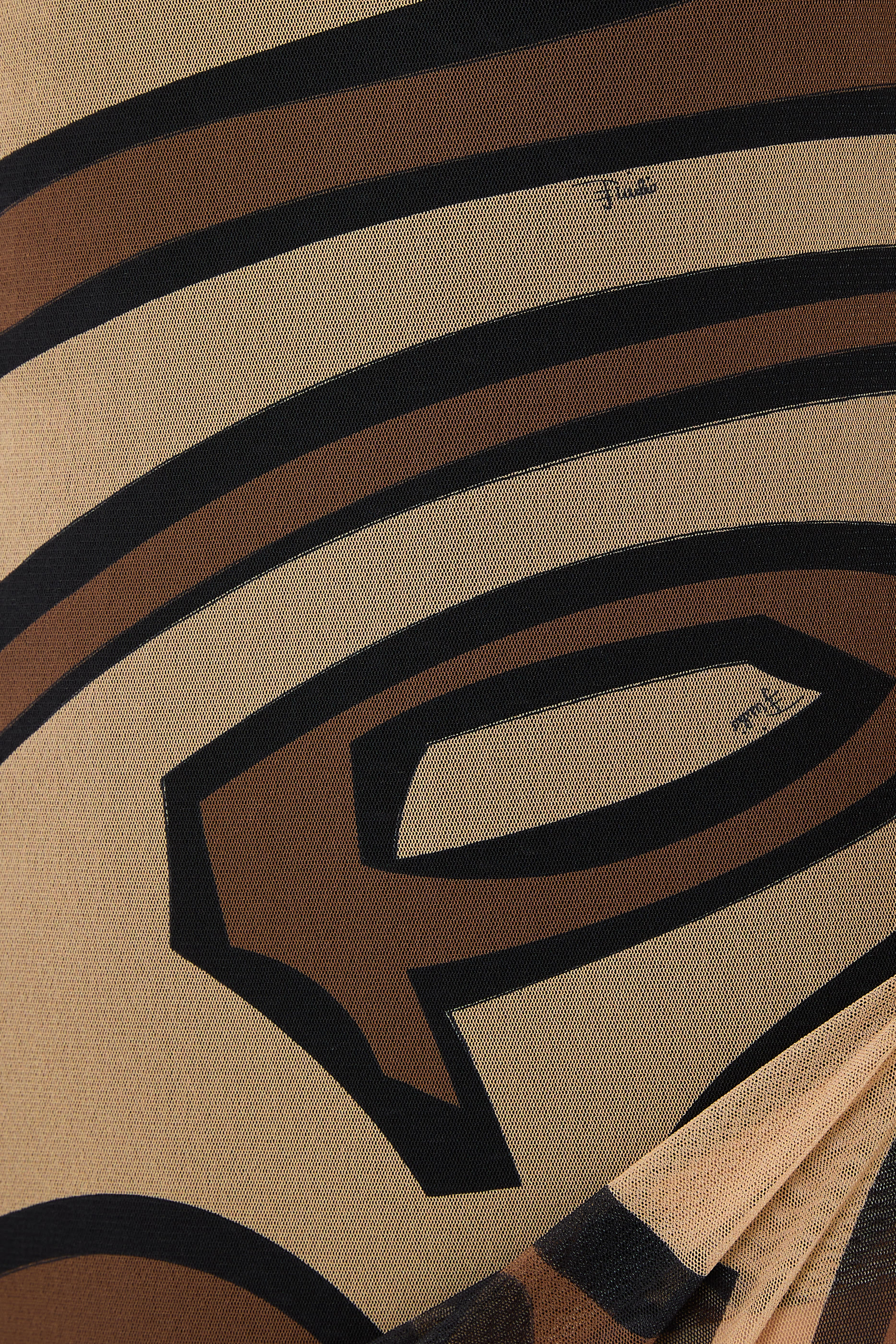 Labirinto Print Tulle Dress