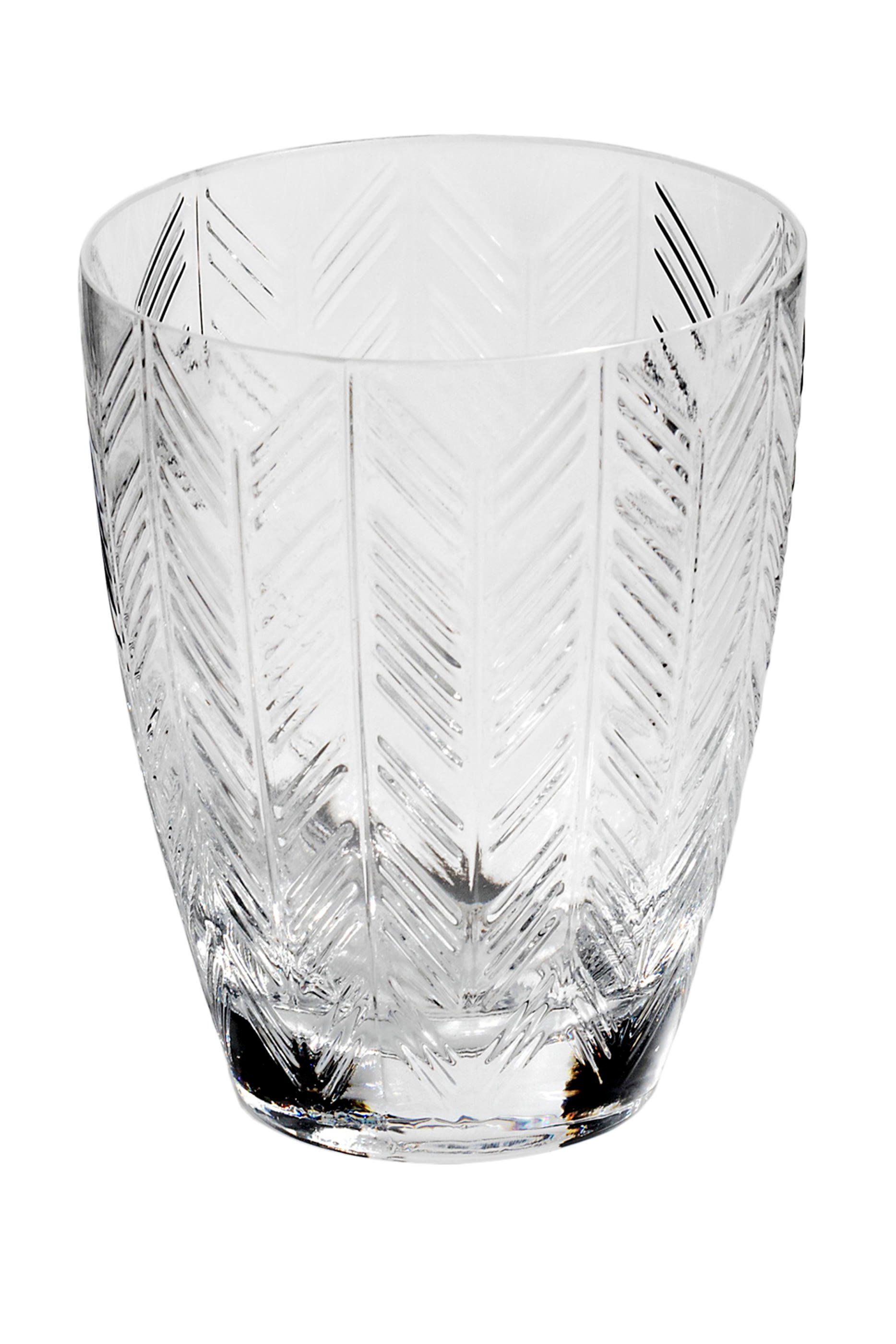 Zig Zag Water Glass
