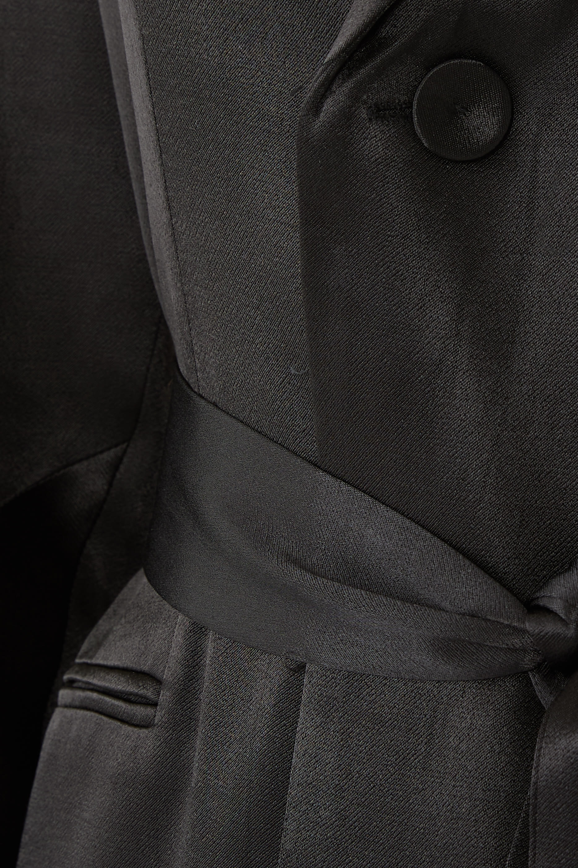 La Lune Flared Sleeves Belted Blazer