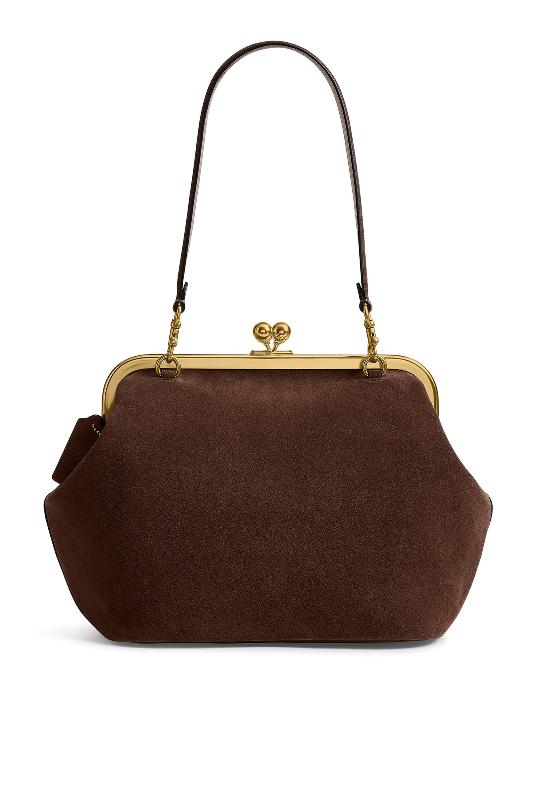 Suede Kisslock 27 Frame Bag