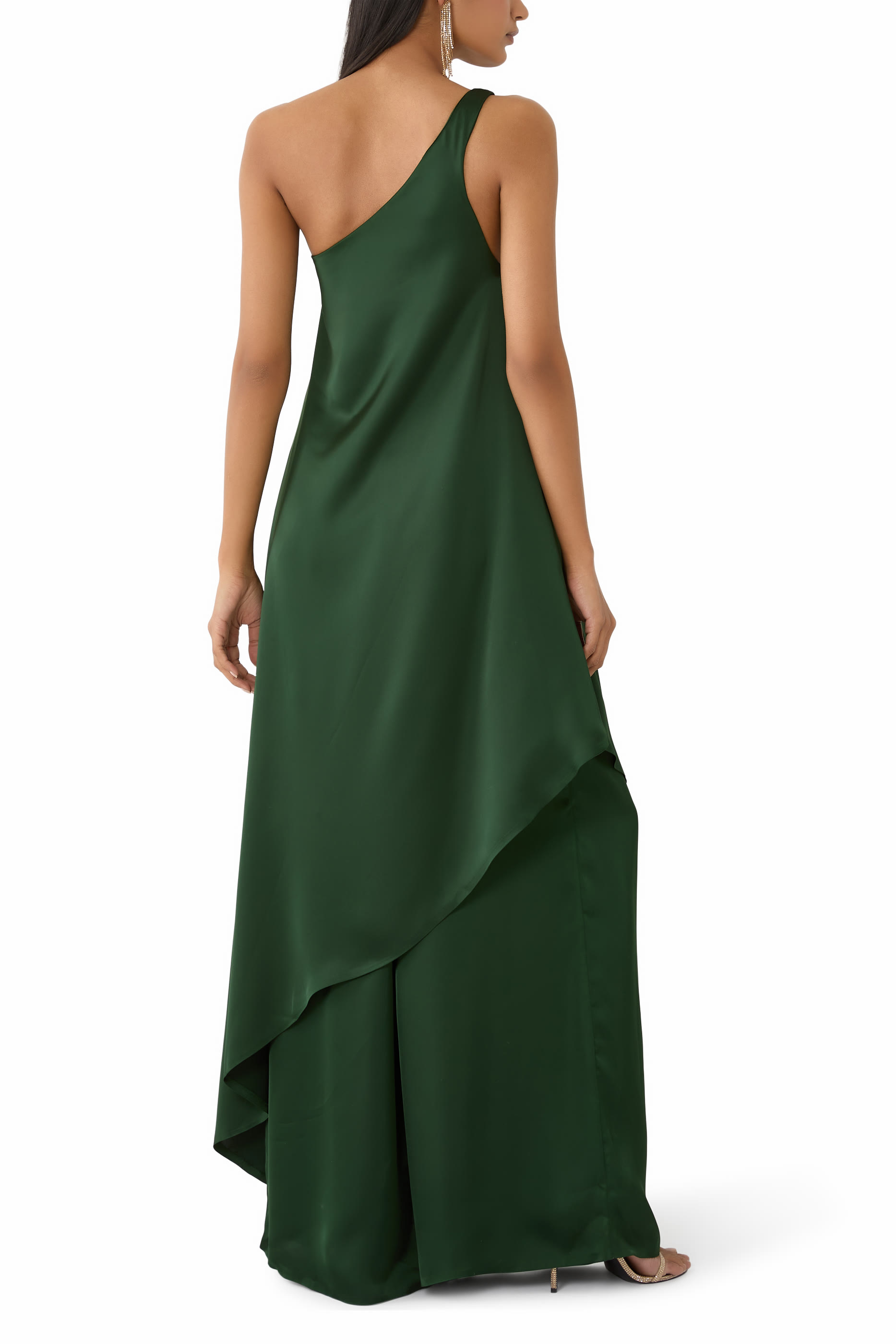 One-Shoulder Diagonal Dress