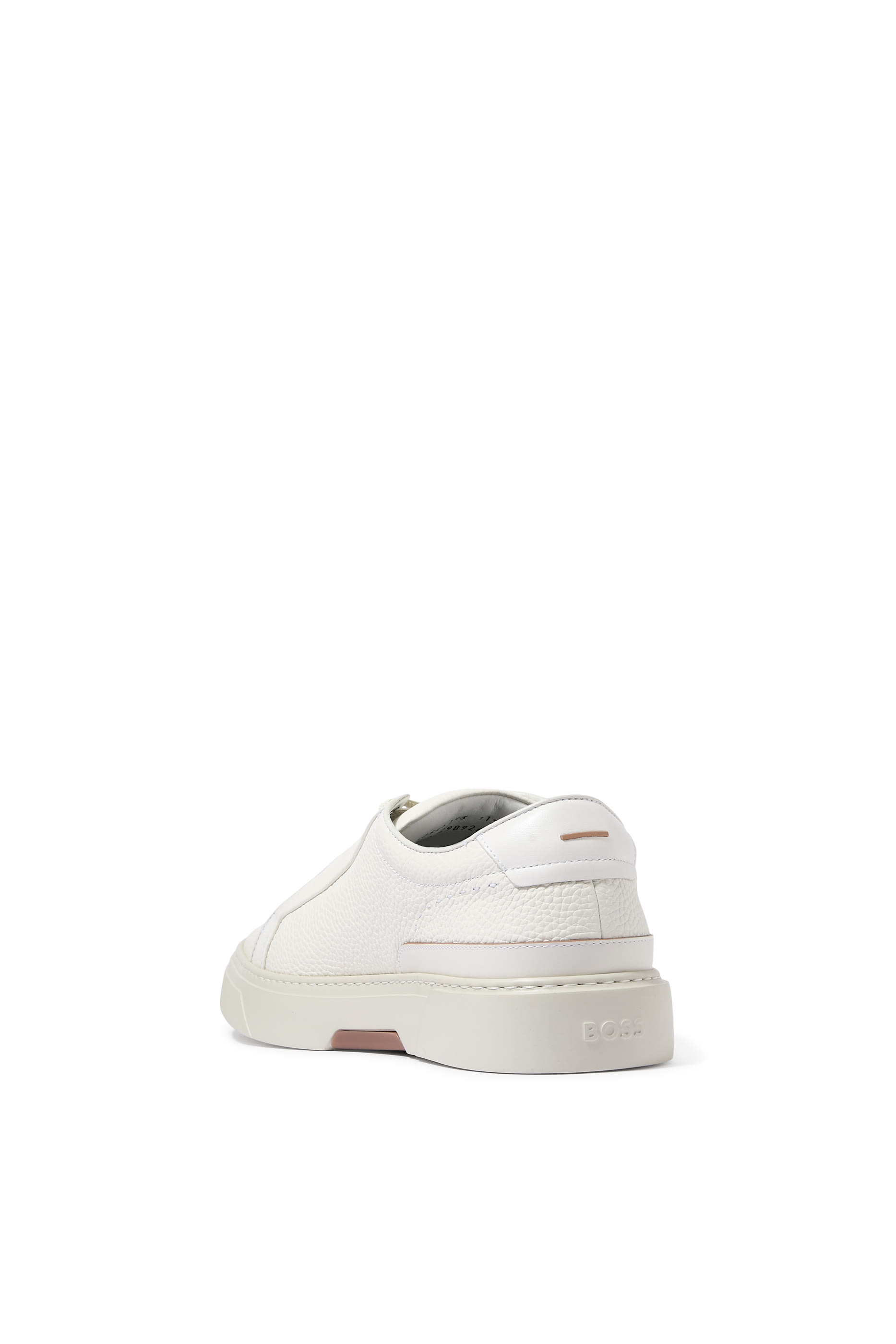 Gary Trainers in Grained Leather with Signature Trims