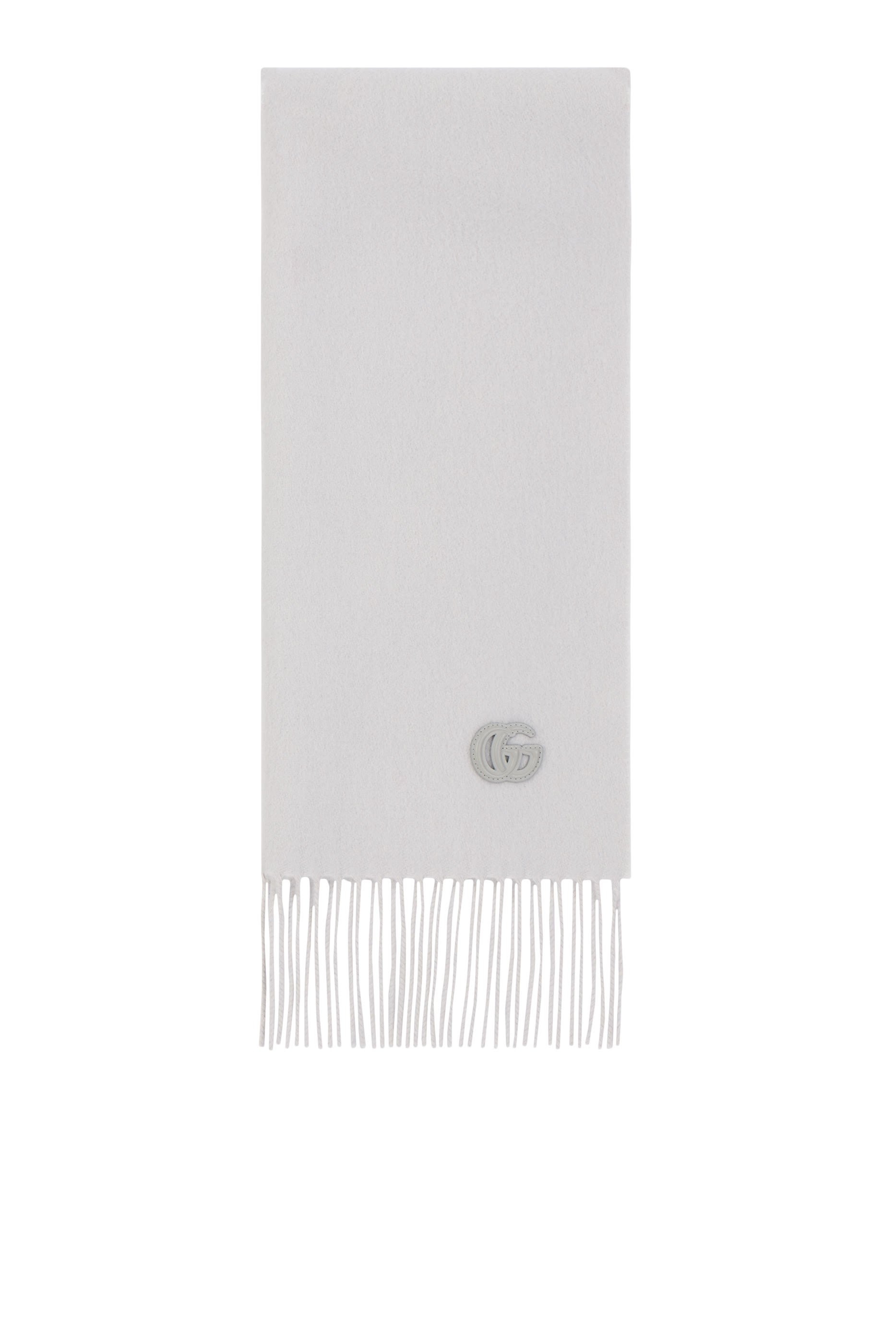 Logo Patch Cashmere Scarf