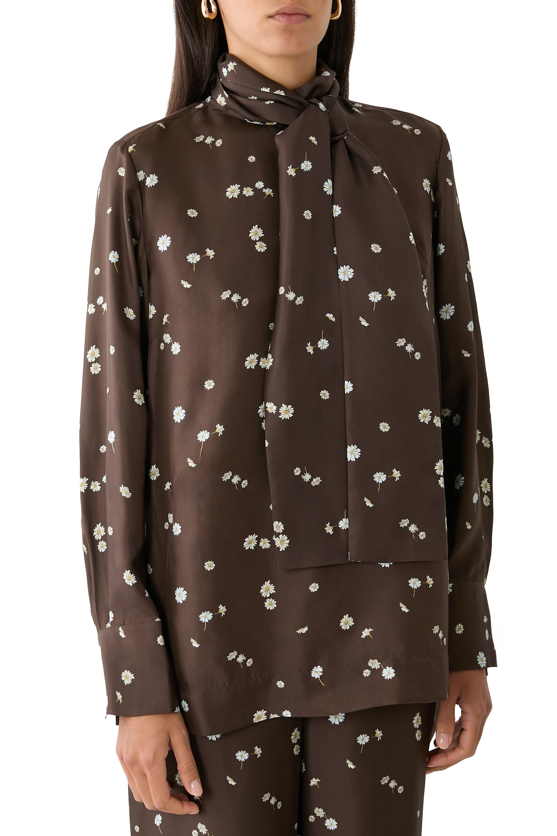 Mini Daisy Tie-Neck Tunic