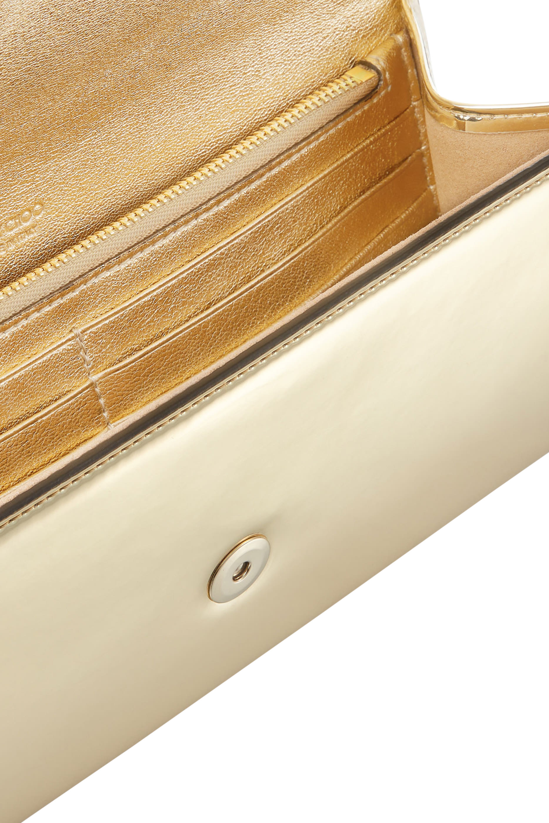 Emmie Metallic Leather Envelope Clutch