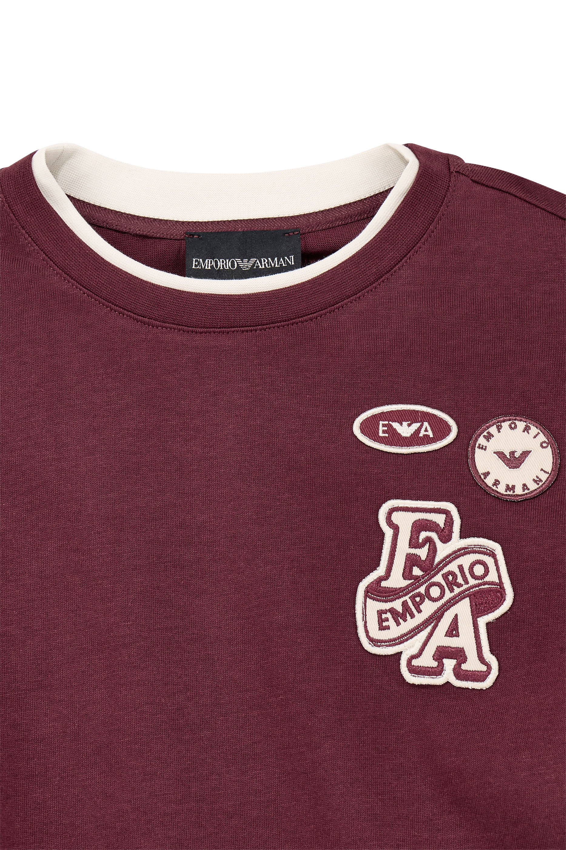 Kids Embroidered Patch Long Sleeves T-Shirt
