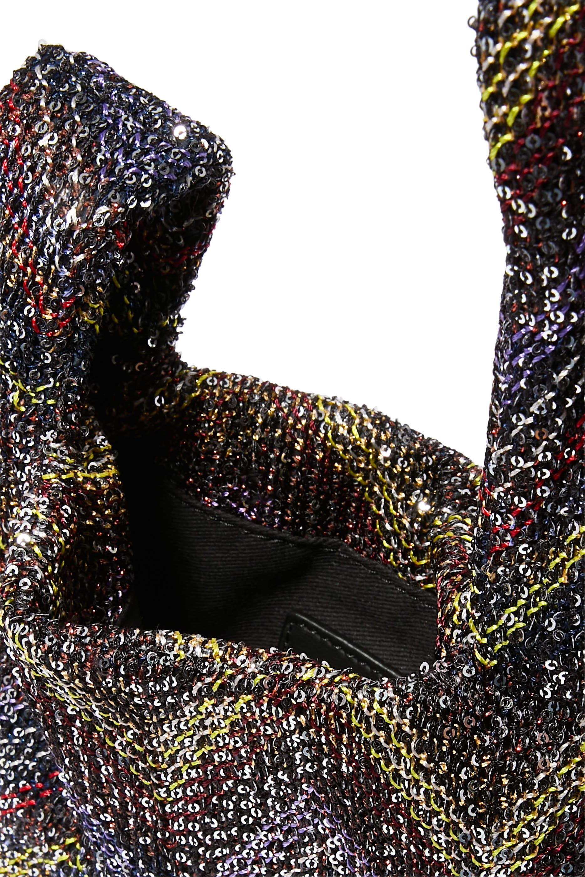 Caperdoni Sequin Small Knot Bag