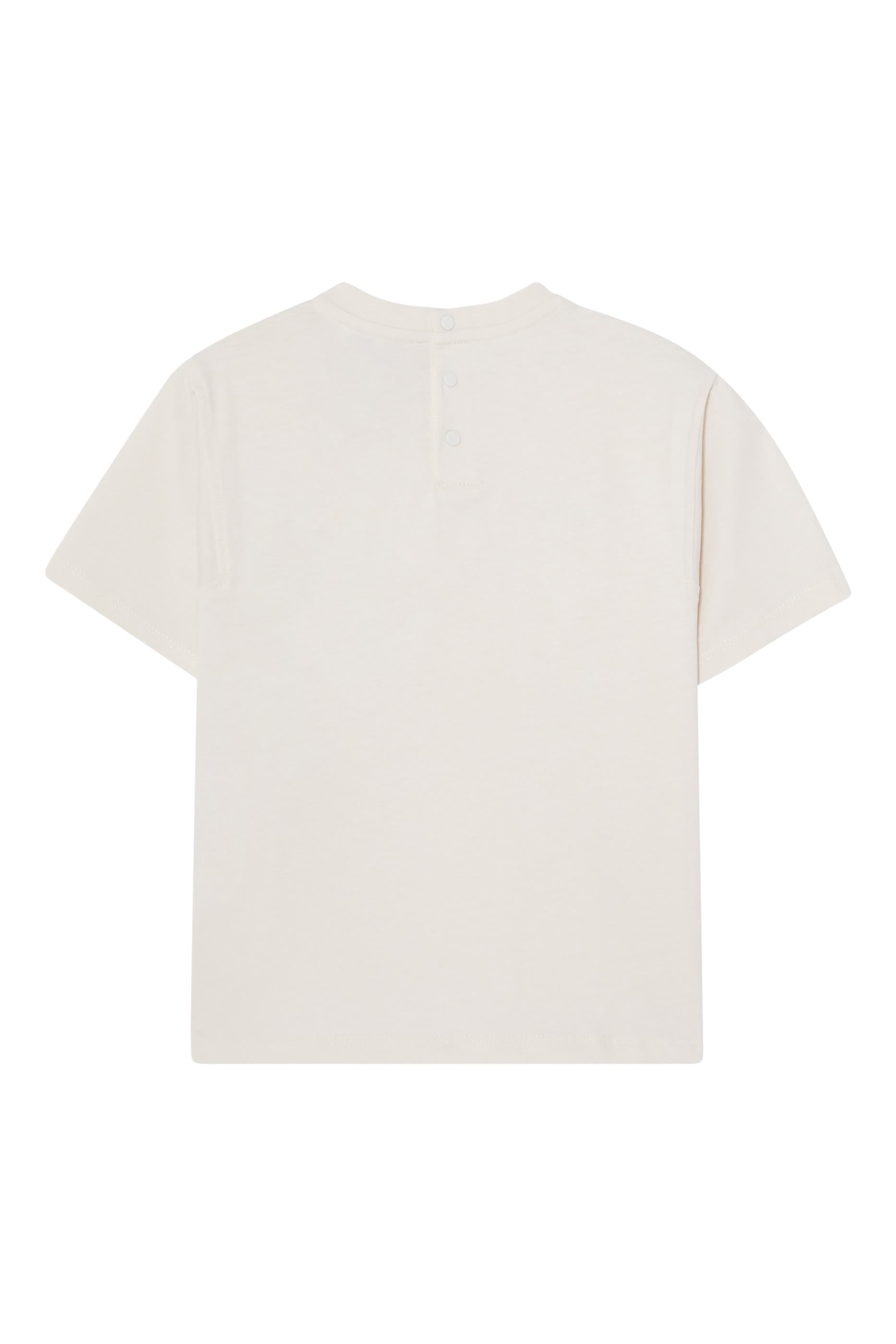 Kids Logo Back Button Closure T-Shirt