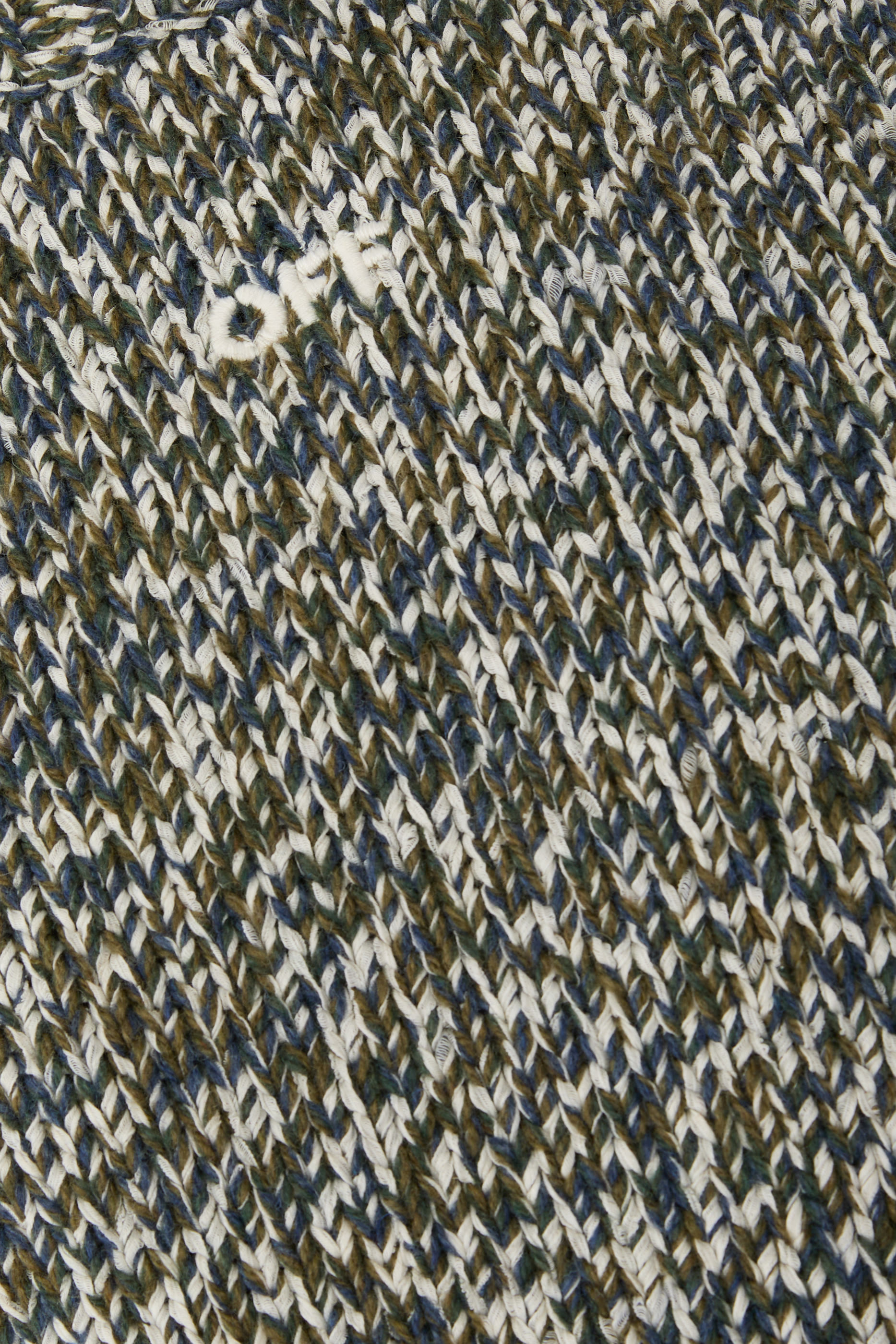 Diagonal Arrow Moulin&eacute; Knit Crewneck Sweater