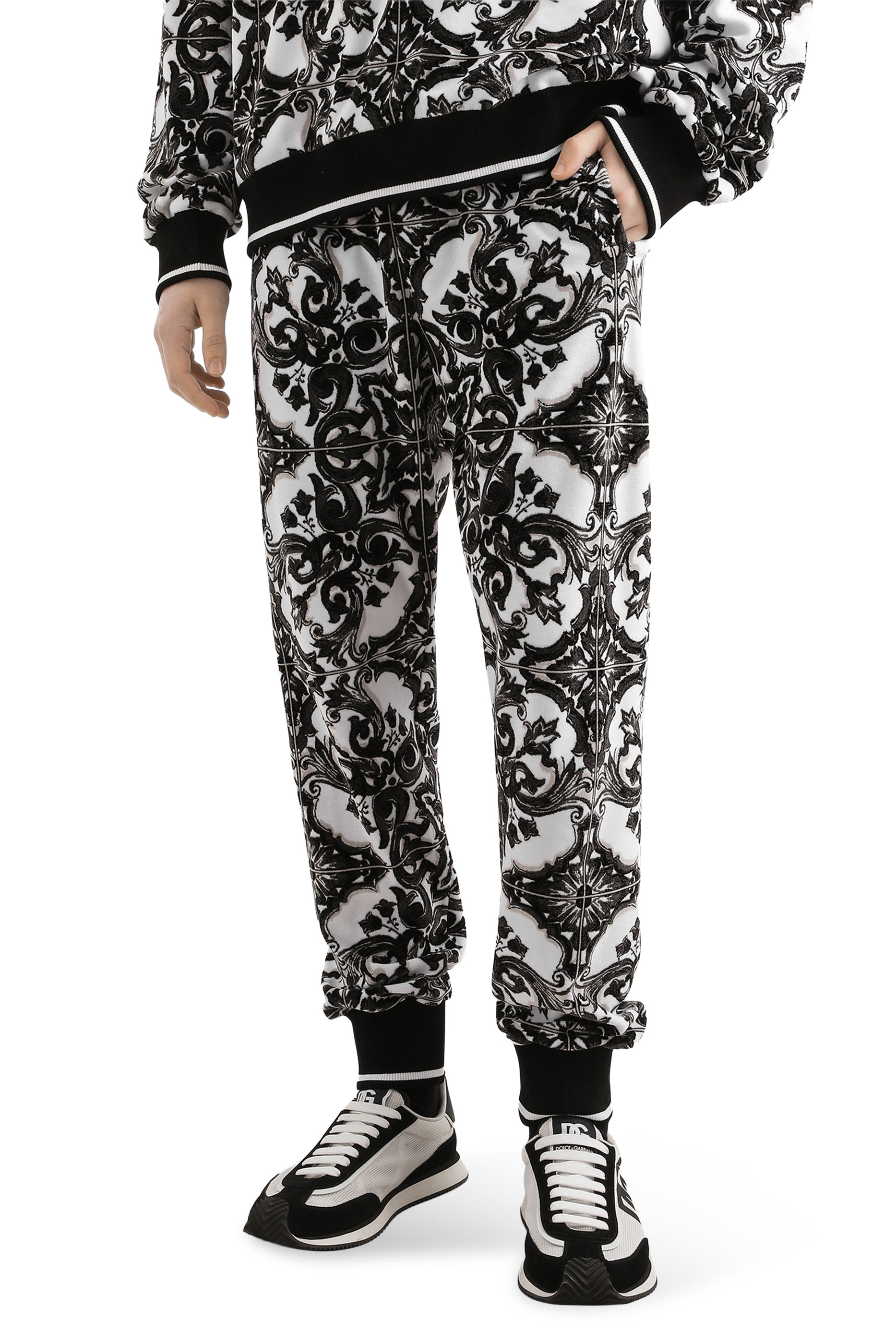  Majolica-Print Trousers