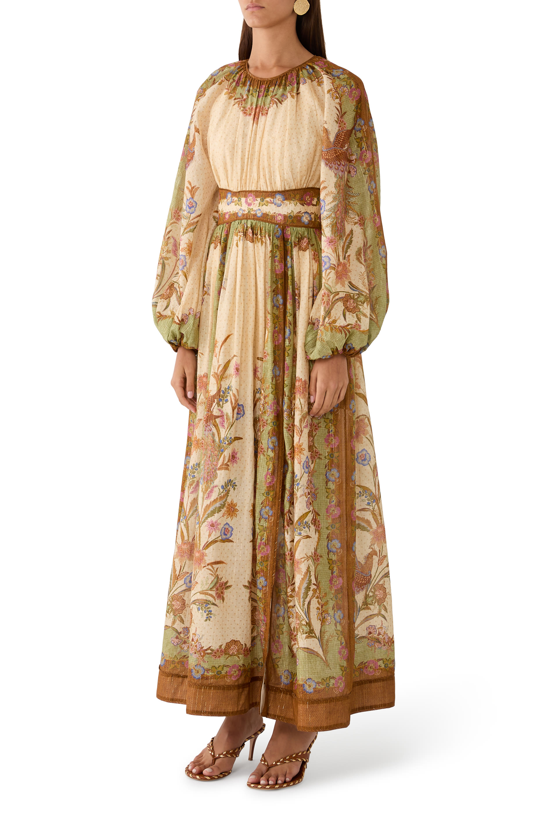 Indra Waisted Maxi Dress 