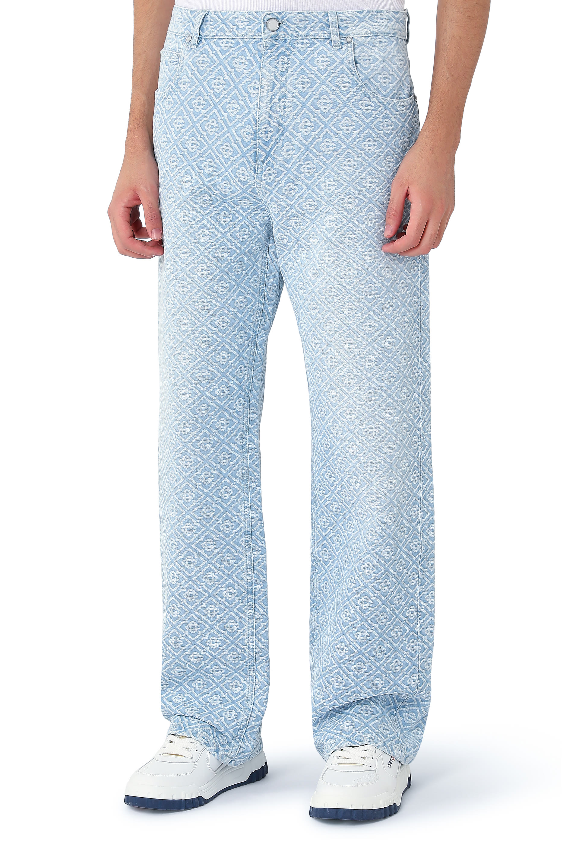Washed Monogram Jeans