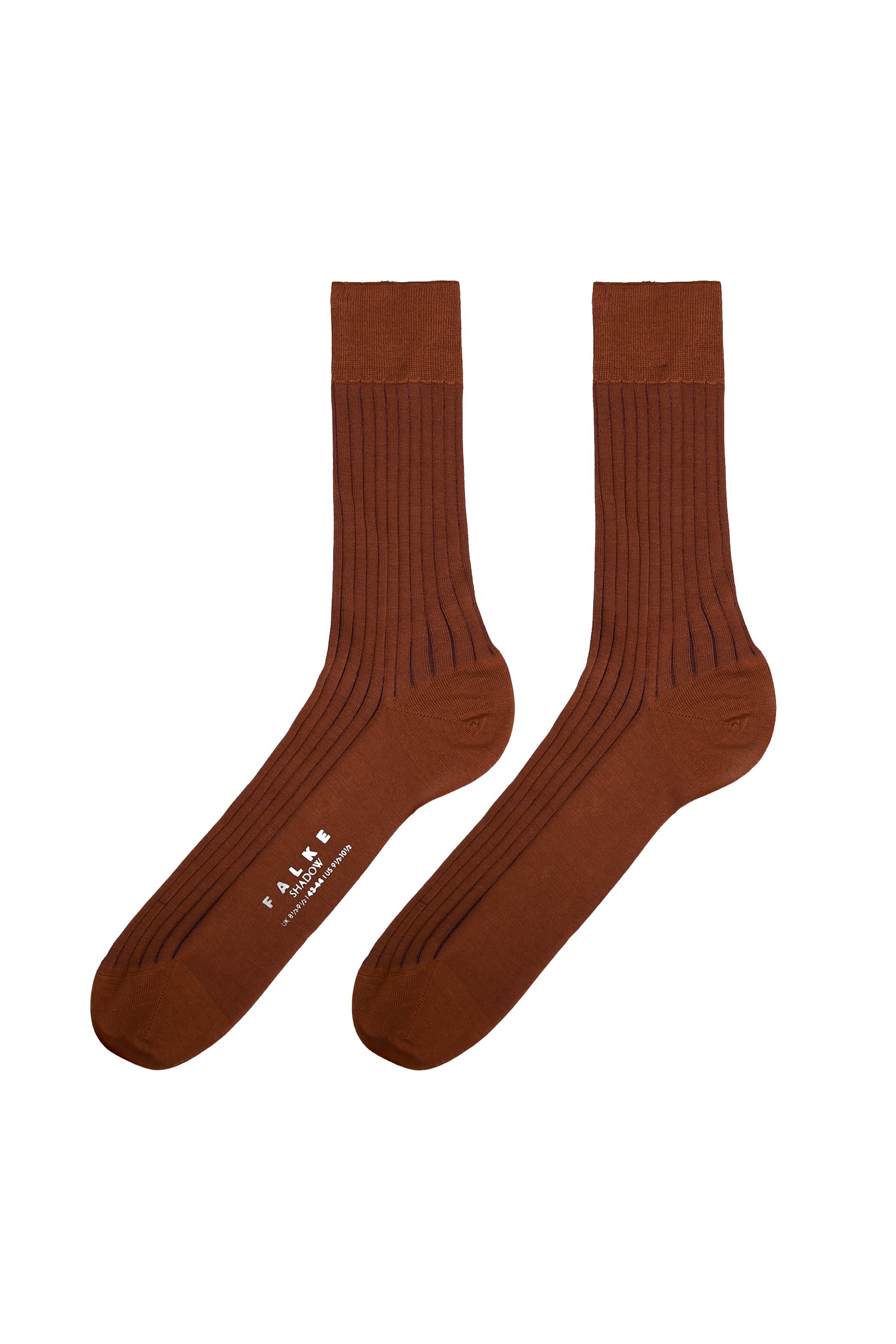 Shadow Ribbed Cotton Socks