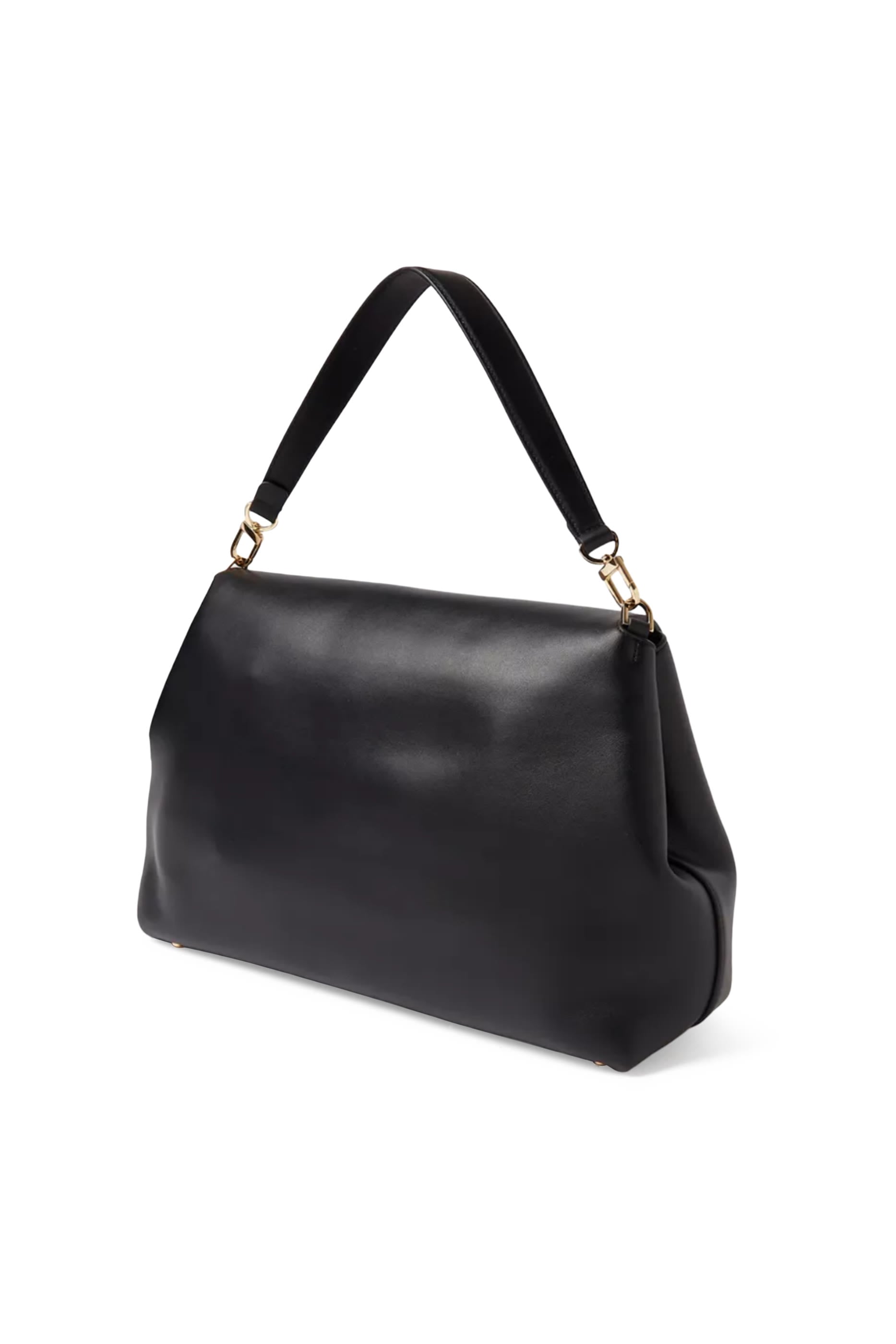 T-Lock Leather Satchel