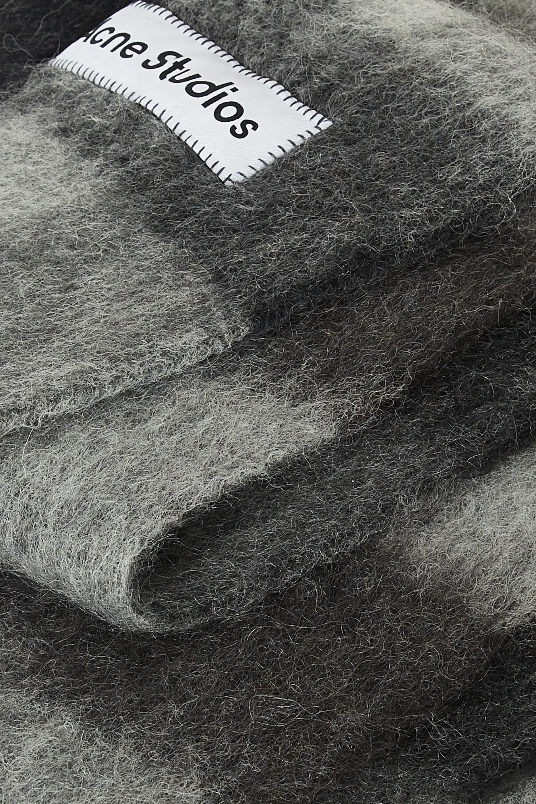 Mohair Checked Scarf 