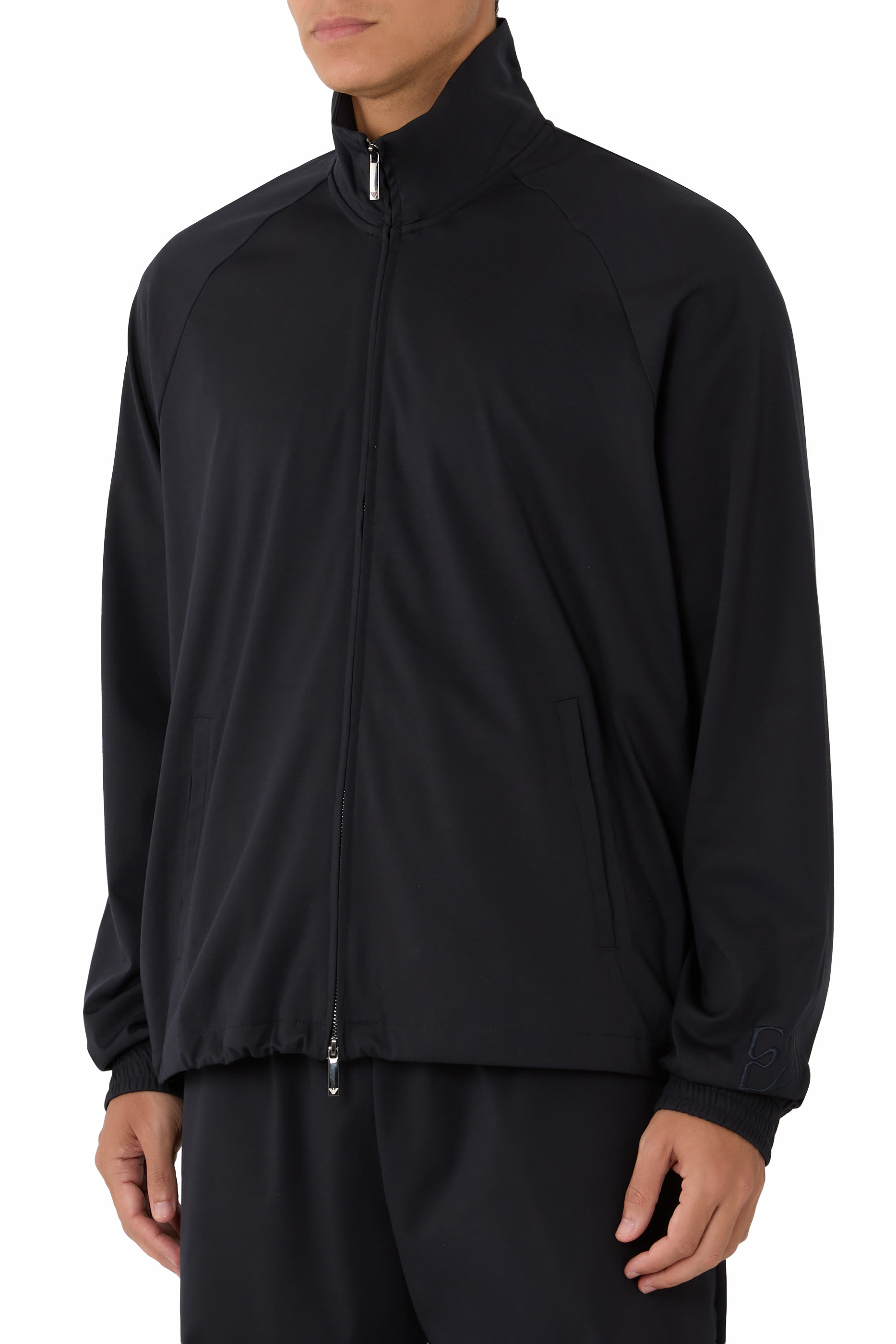 Interlock Jersey Full-Zip Sweatshirt