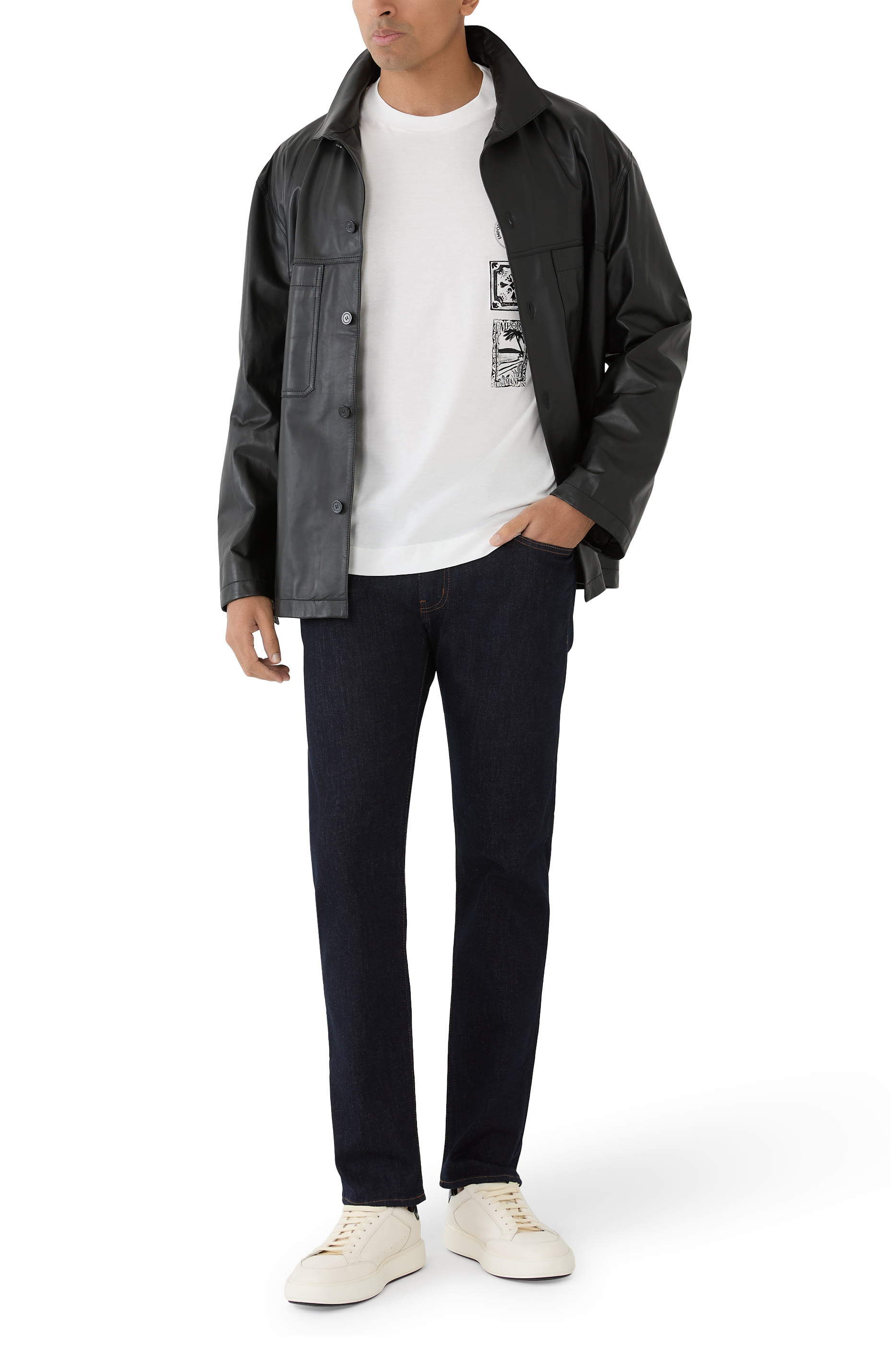  Postcard Print T-Shirt 