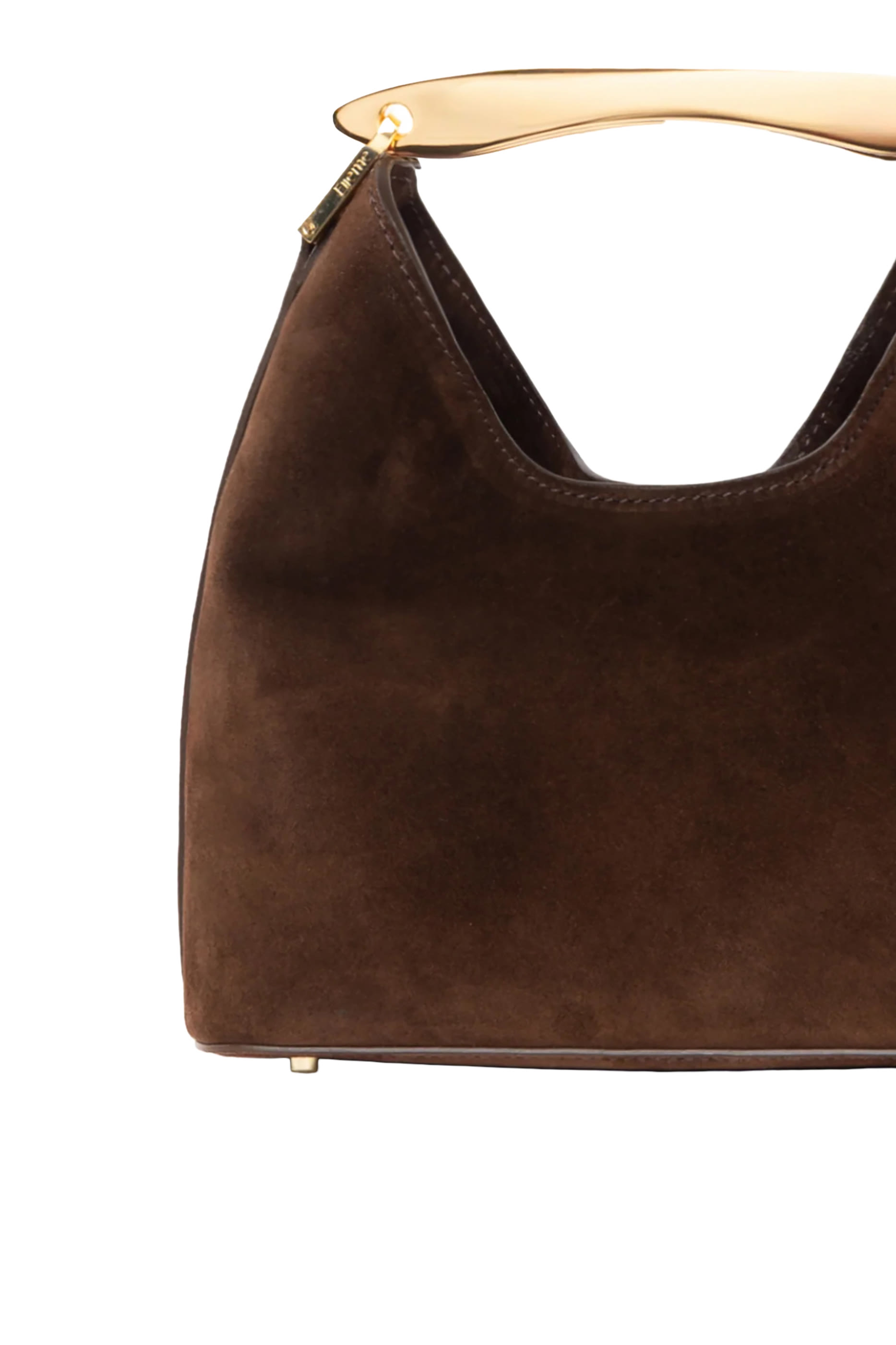 Small Boomerang Suede Bag