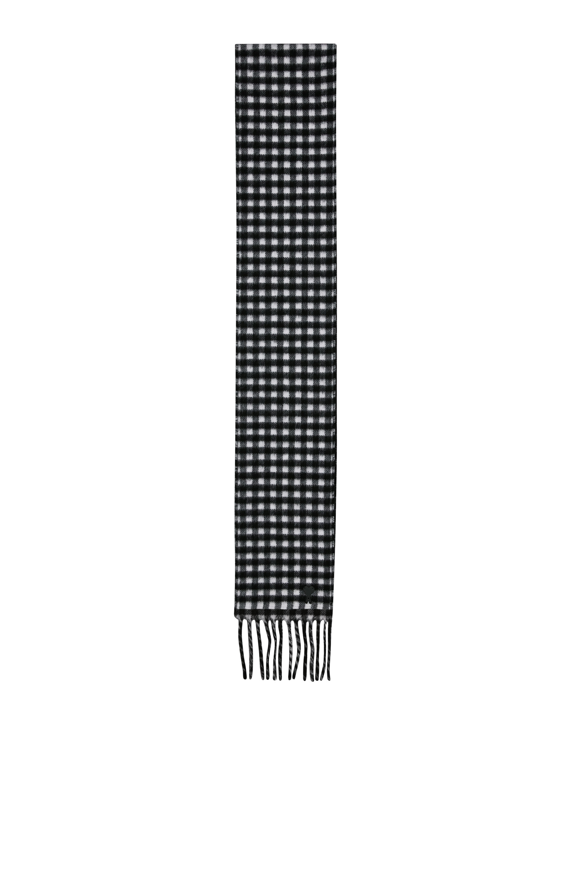 Checkered Wool Scarf