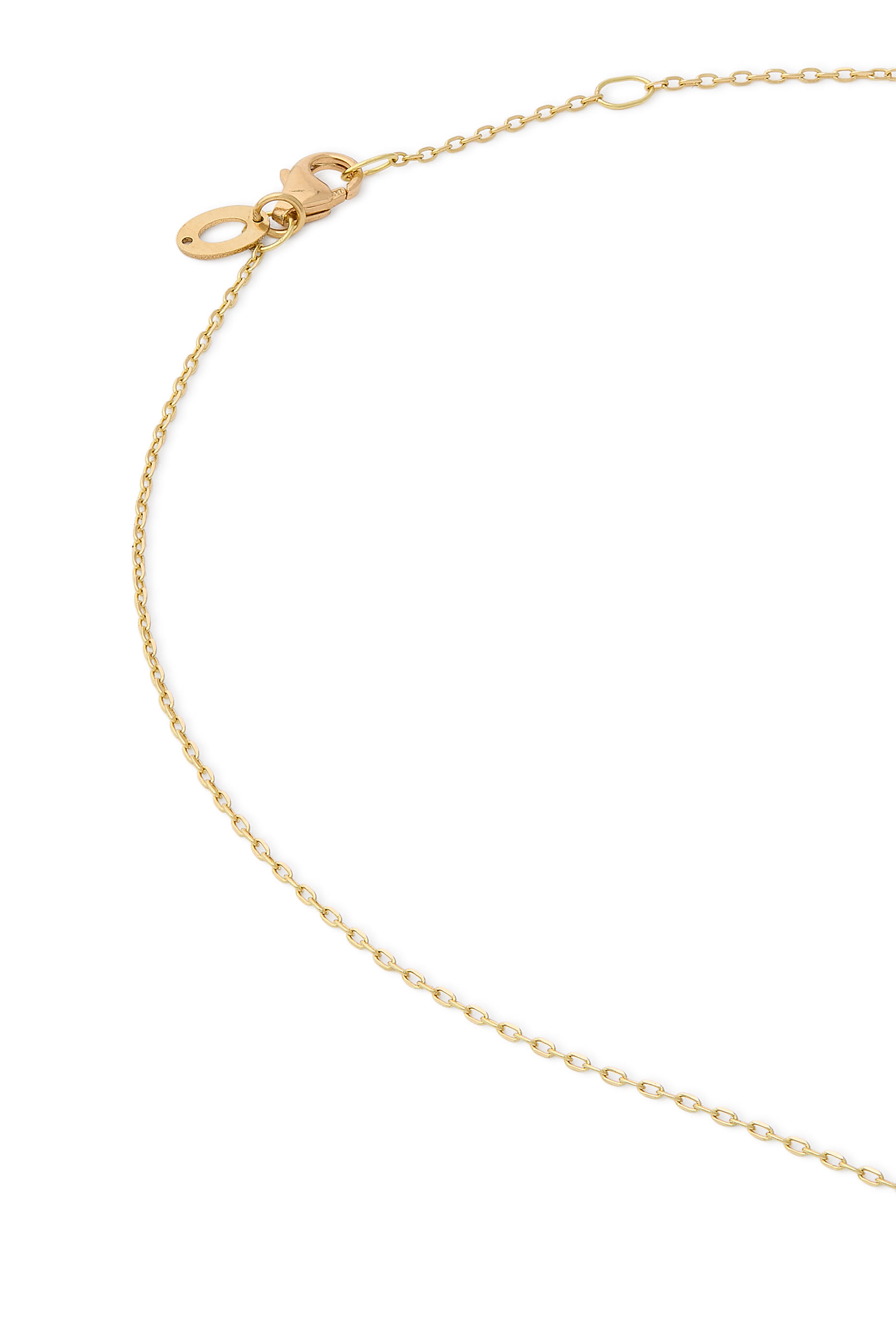 Spiral Eye Necklace, 18K Yellow Gold with Multicoloured Enamel & Diamonds