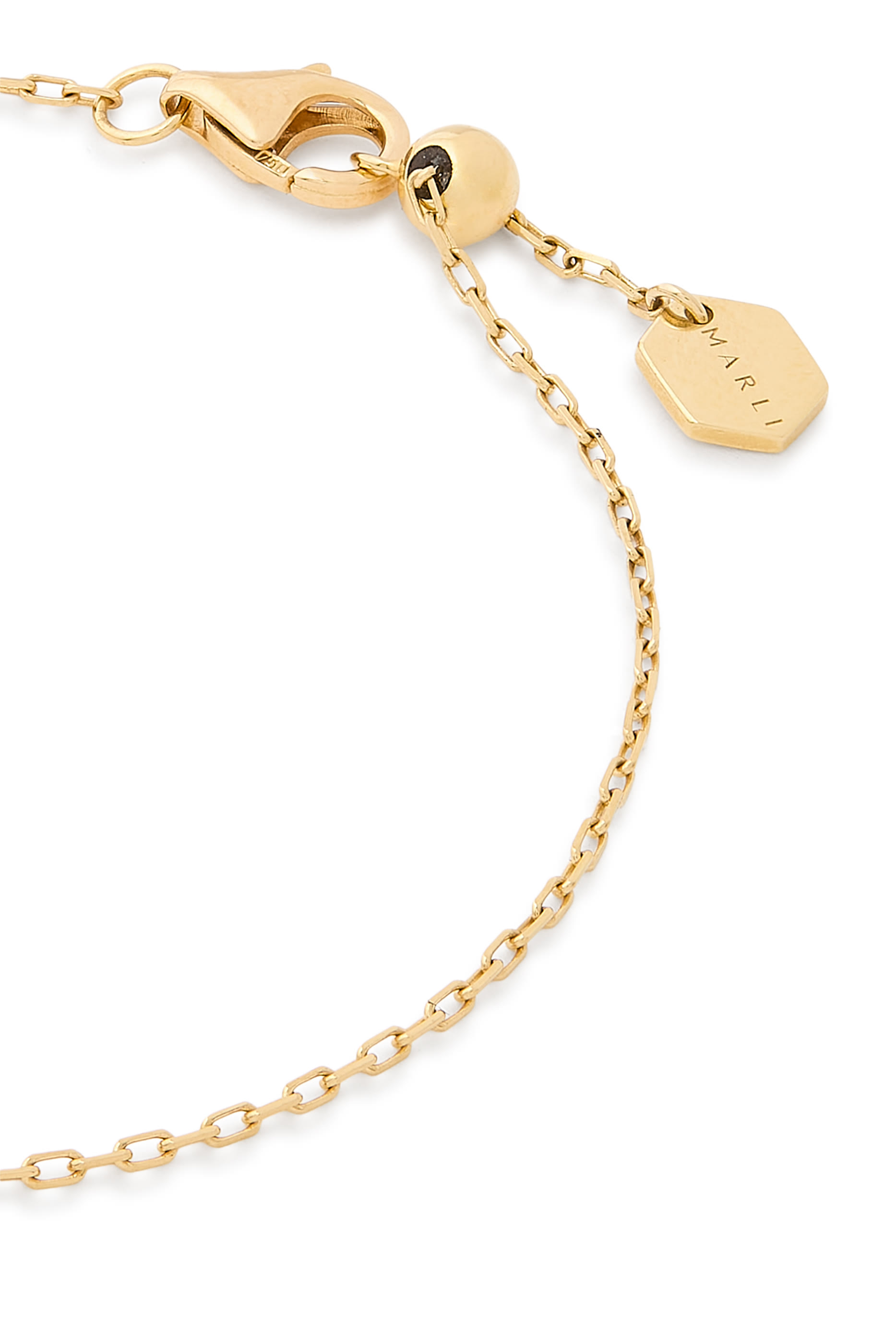 Cleo Pyramid Bracelet, 18k Yellow Gold